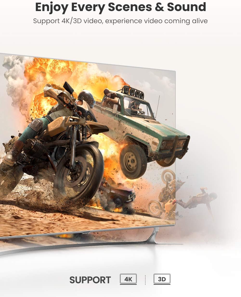 UGREEN HDMI Switch (2 Giriş 1 Çıkış, 4K@60Hz)