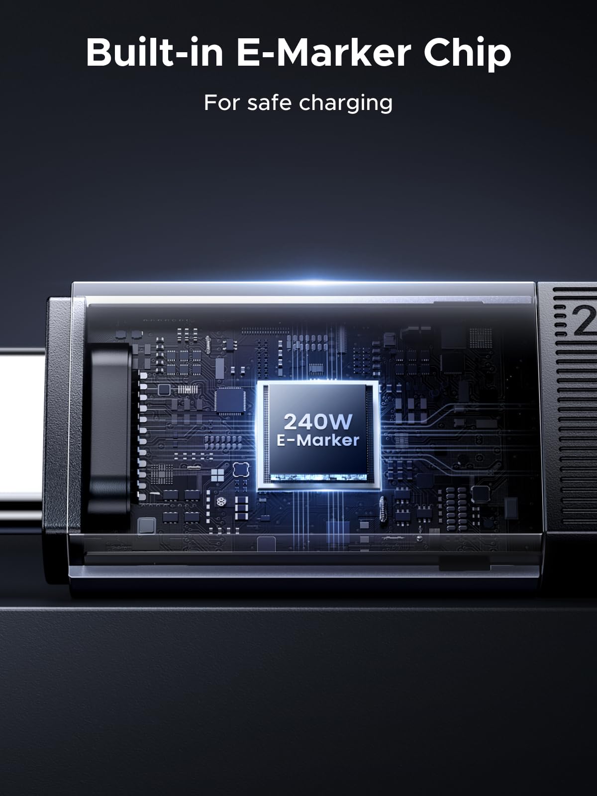 UGREEN 240W USB C Cable 40Gbps USB4.0 GEN3, 3FT