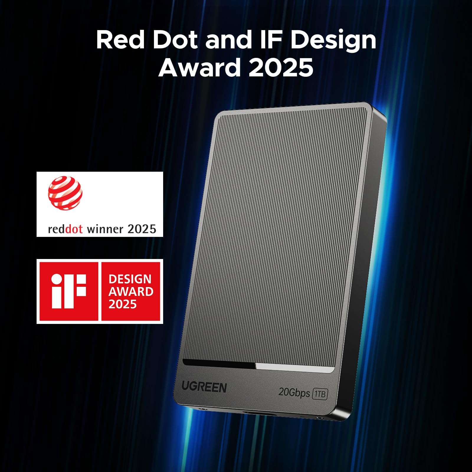 UGREEN Portable Hard Drive 1TB 20Gbps