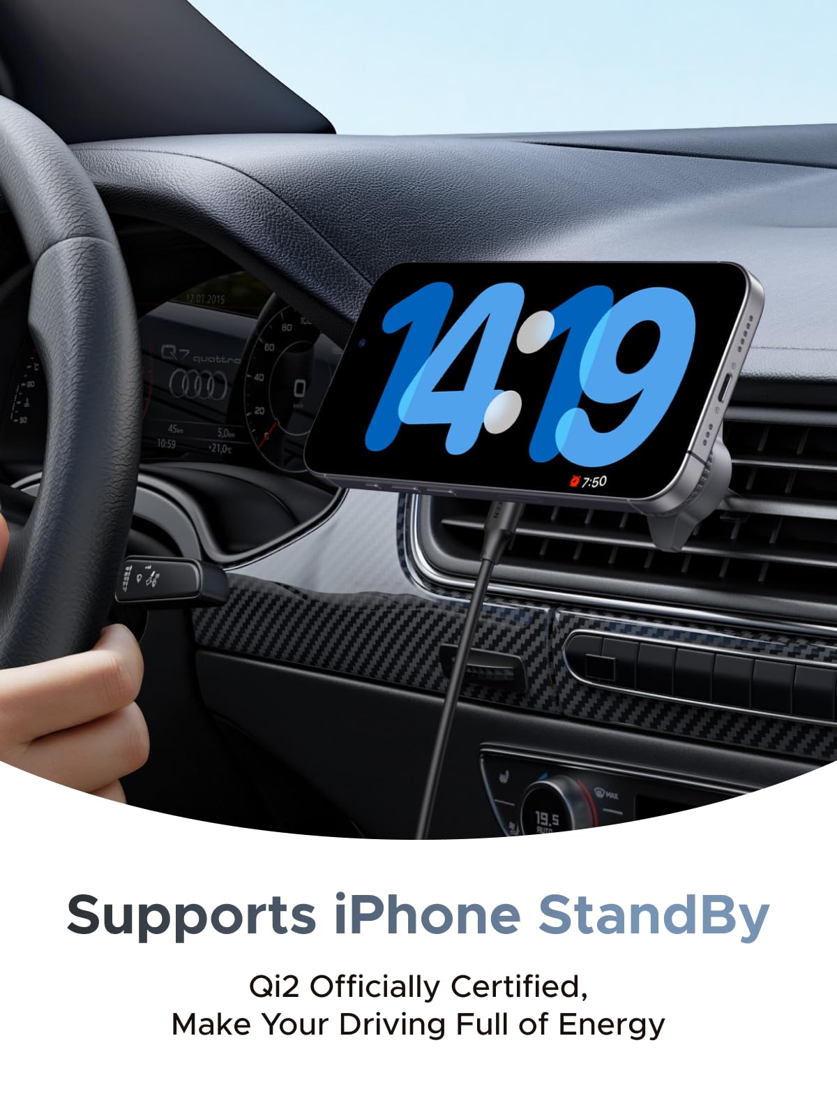 UGREEN 25W Magnetic Car Wireless Charger