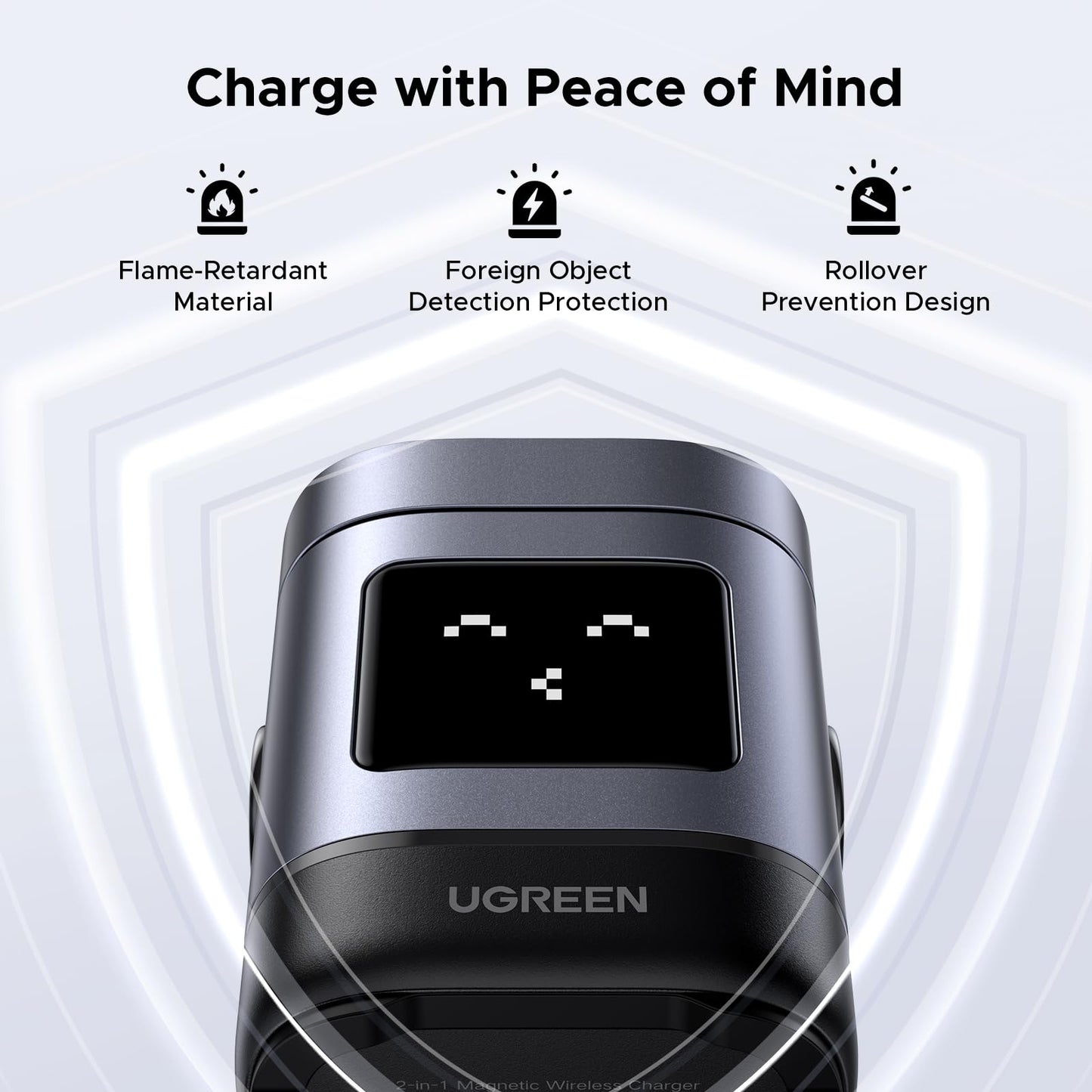 UGREEN Uno 15W 2-in-1 Magnetic Wireless Charger