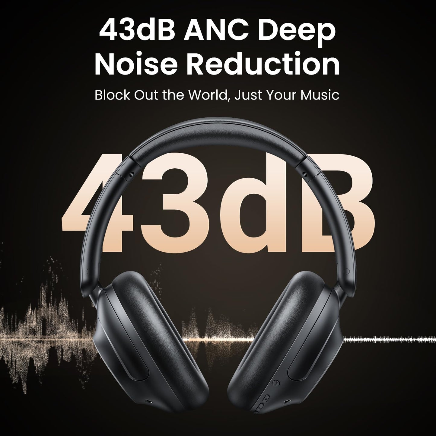 UGREEN HiTune Max5 Hibrit Aktif Gürültü Engelleyici Kulaklık (Siyah)