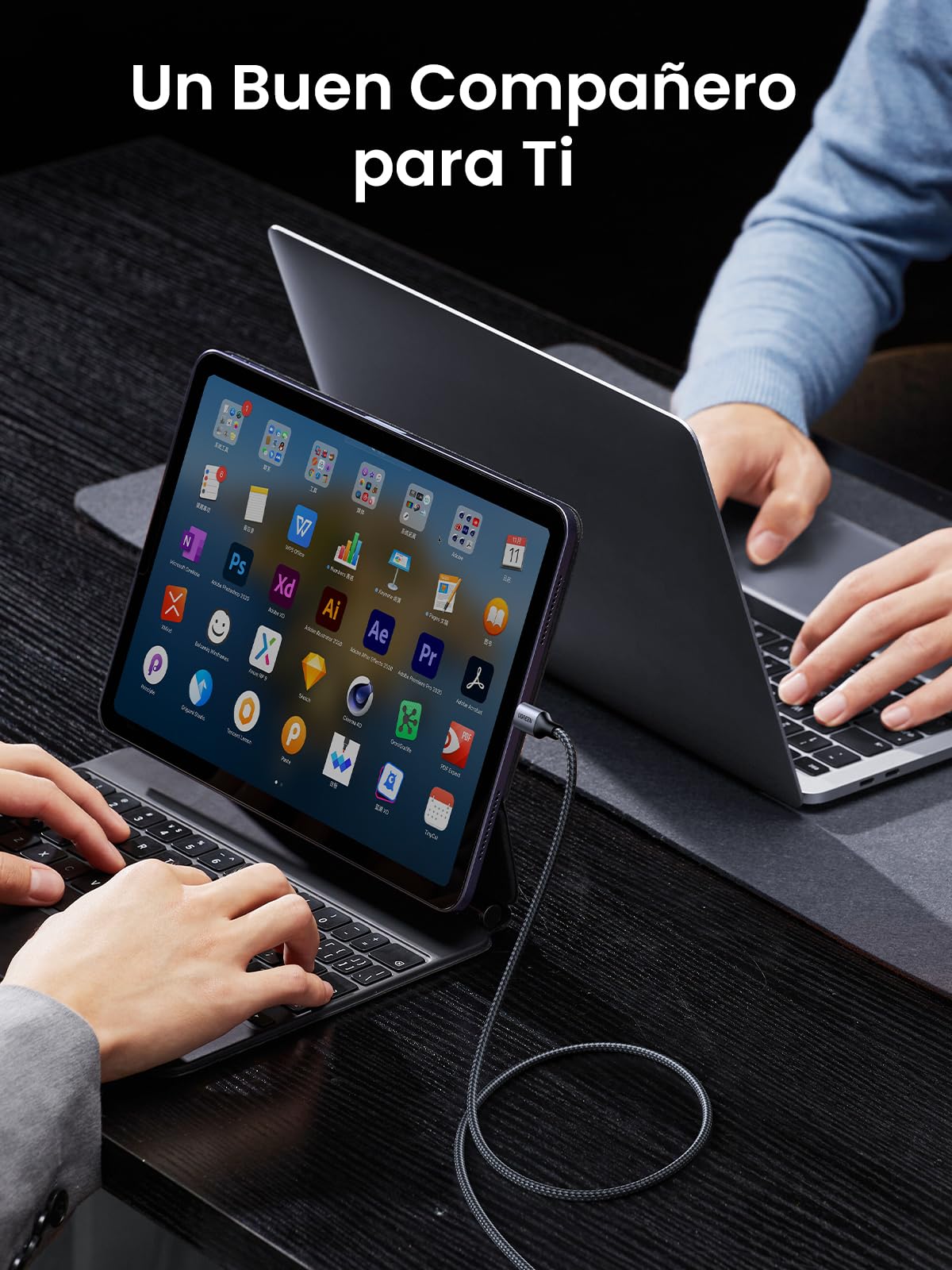 UGREEN Cable USB C 60W PD 3.0, Tipo C Carga Rápida