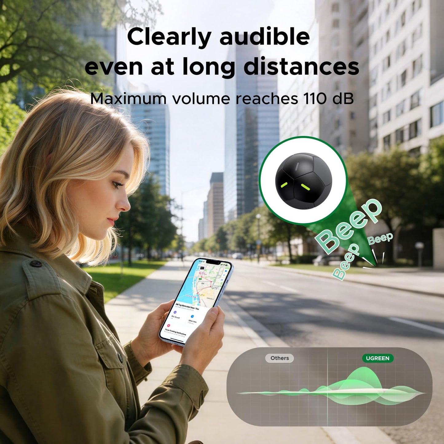 Thiết bị định vị thông minh UGREEN FineTrack 2