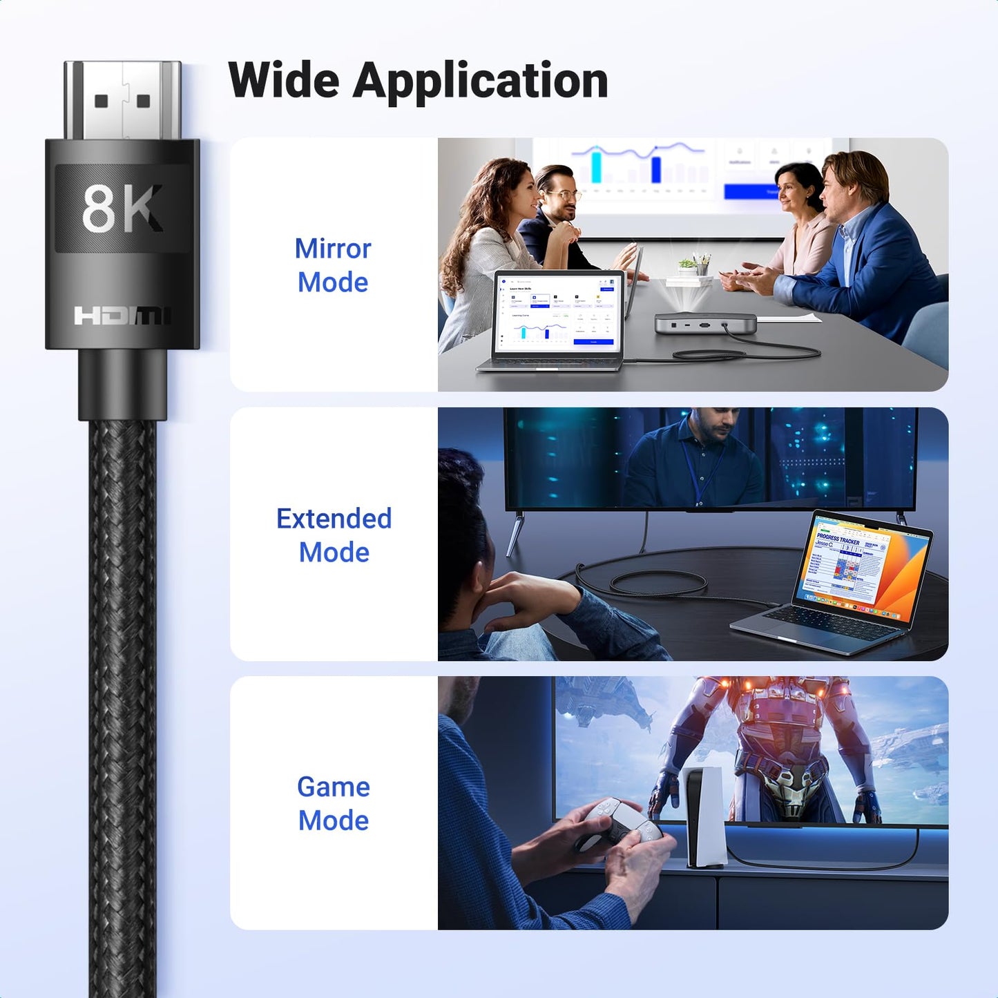 UGREEN 8K@60Hz Certified HDMI 2.1 Cable