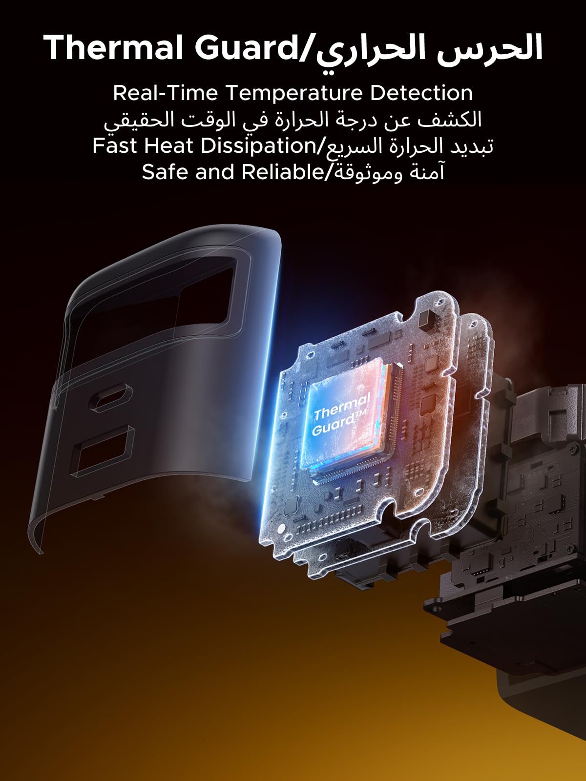 UGREEN Nexode شاحن بكابل USB-C قابل للسحب 65 واط