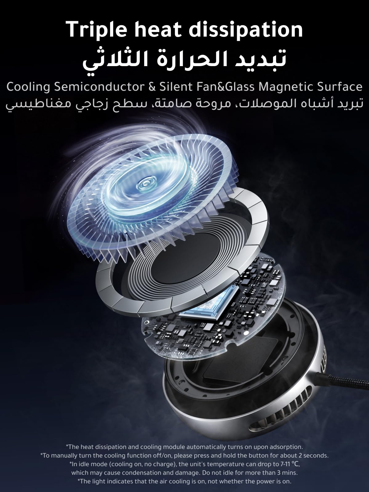 UGREEN MagFlow Pro Magnetic Wireless Charging Pad 25W