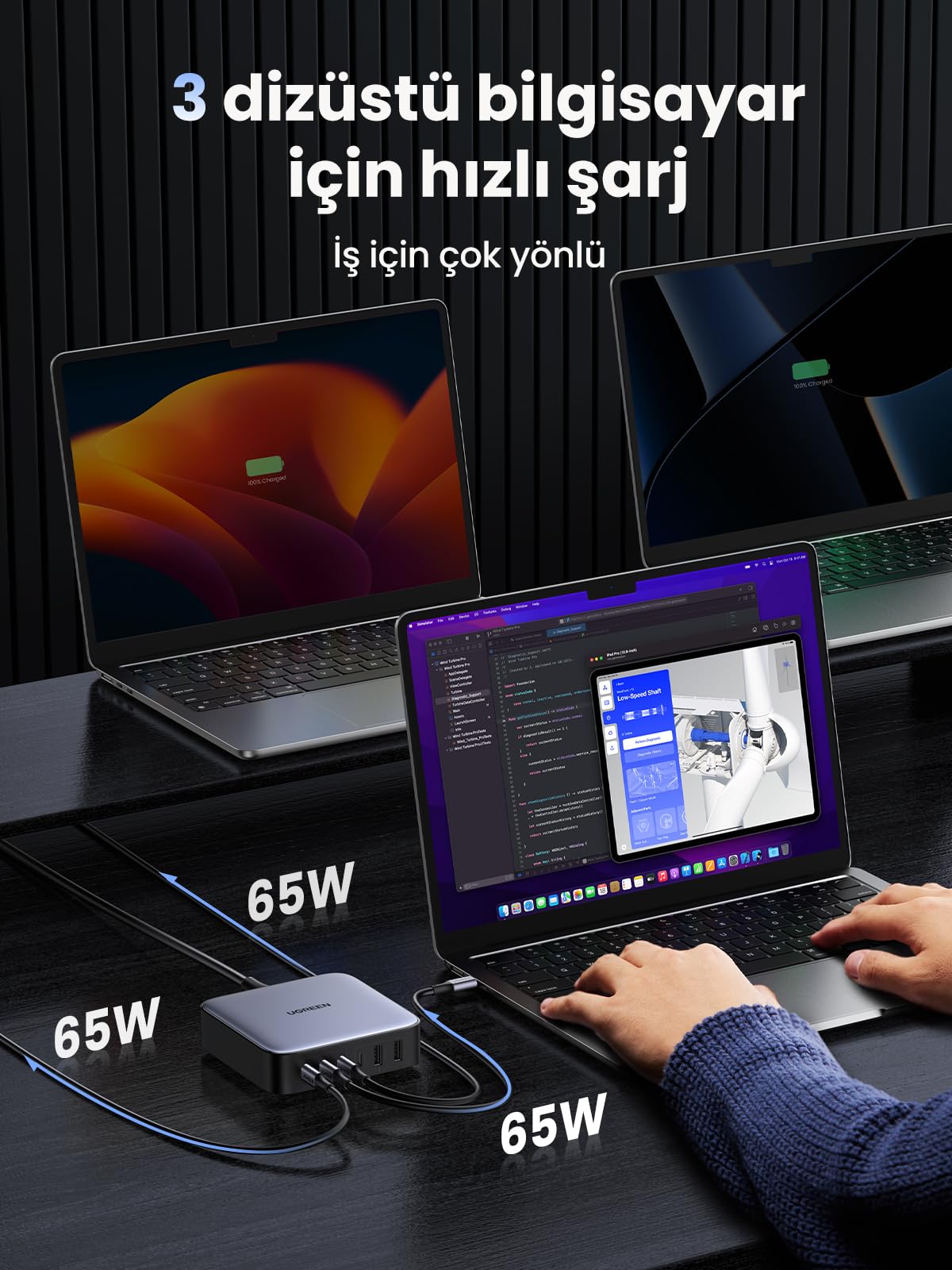 UGREEN Nexode 200W 5 Port Masaüstü Şarj Cihazı