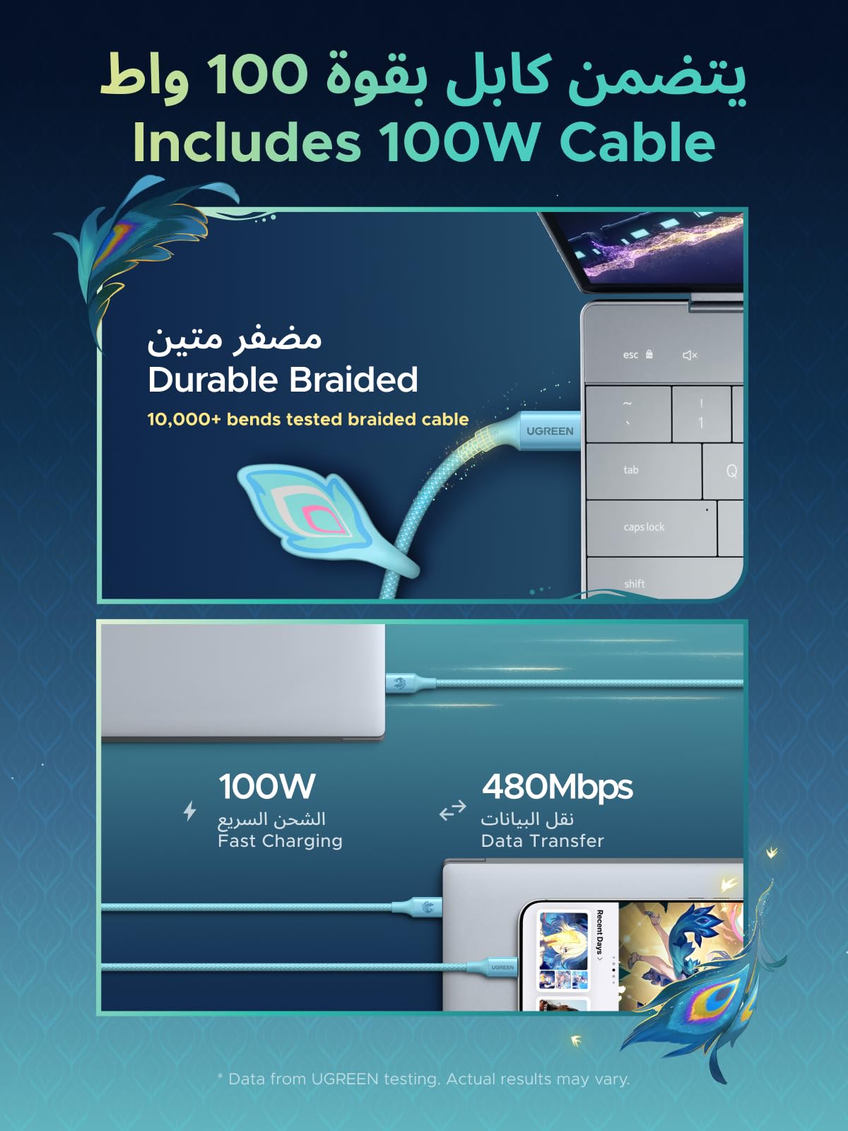 UGREEN Nexode Air شاحن سريع بإصدار Honkai: Star Rail