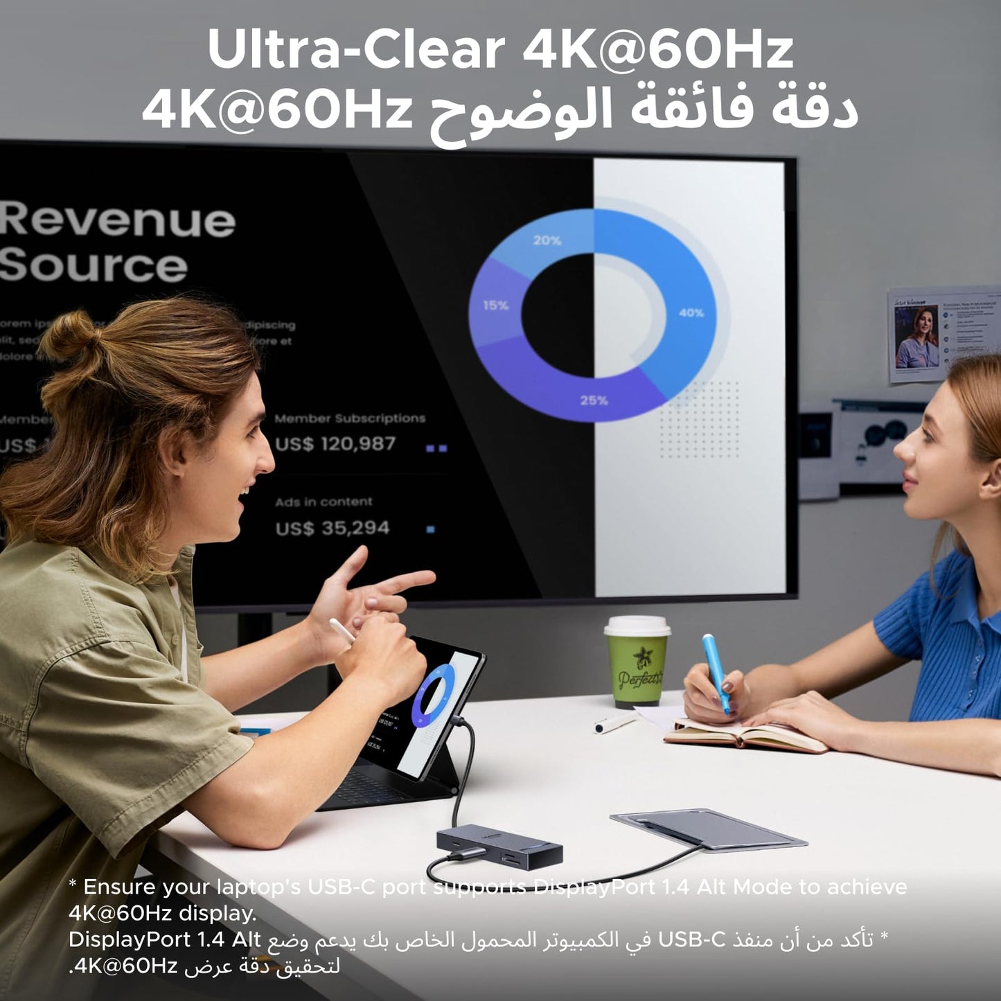 UGREEN Revodok Pro موزع USB-C ‏8 في 1