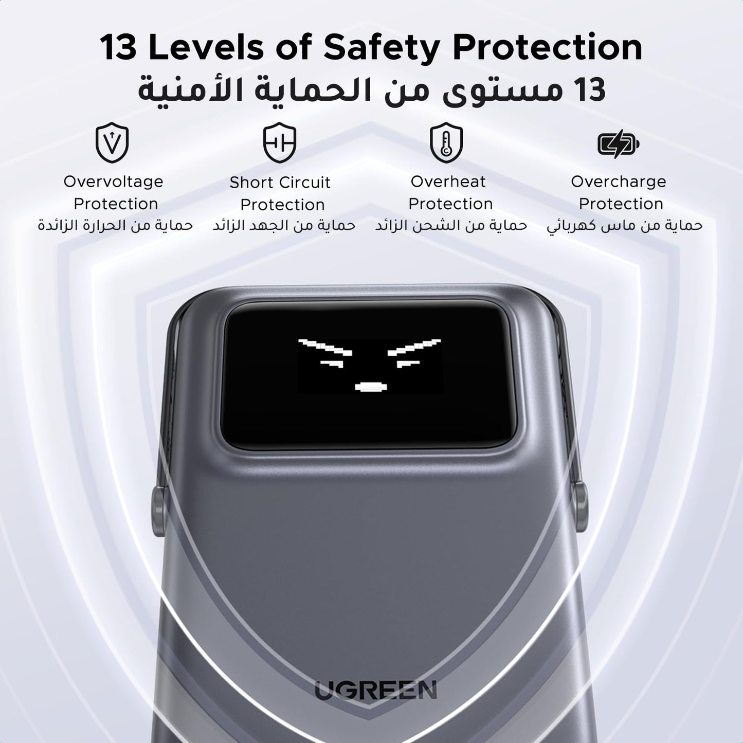 UGREEN Uno باور بنك مغناطيسي لاسلكي ‎10000‎ مللي أمبير ‎15‎ واط