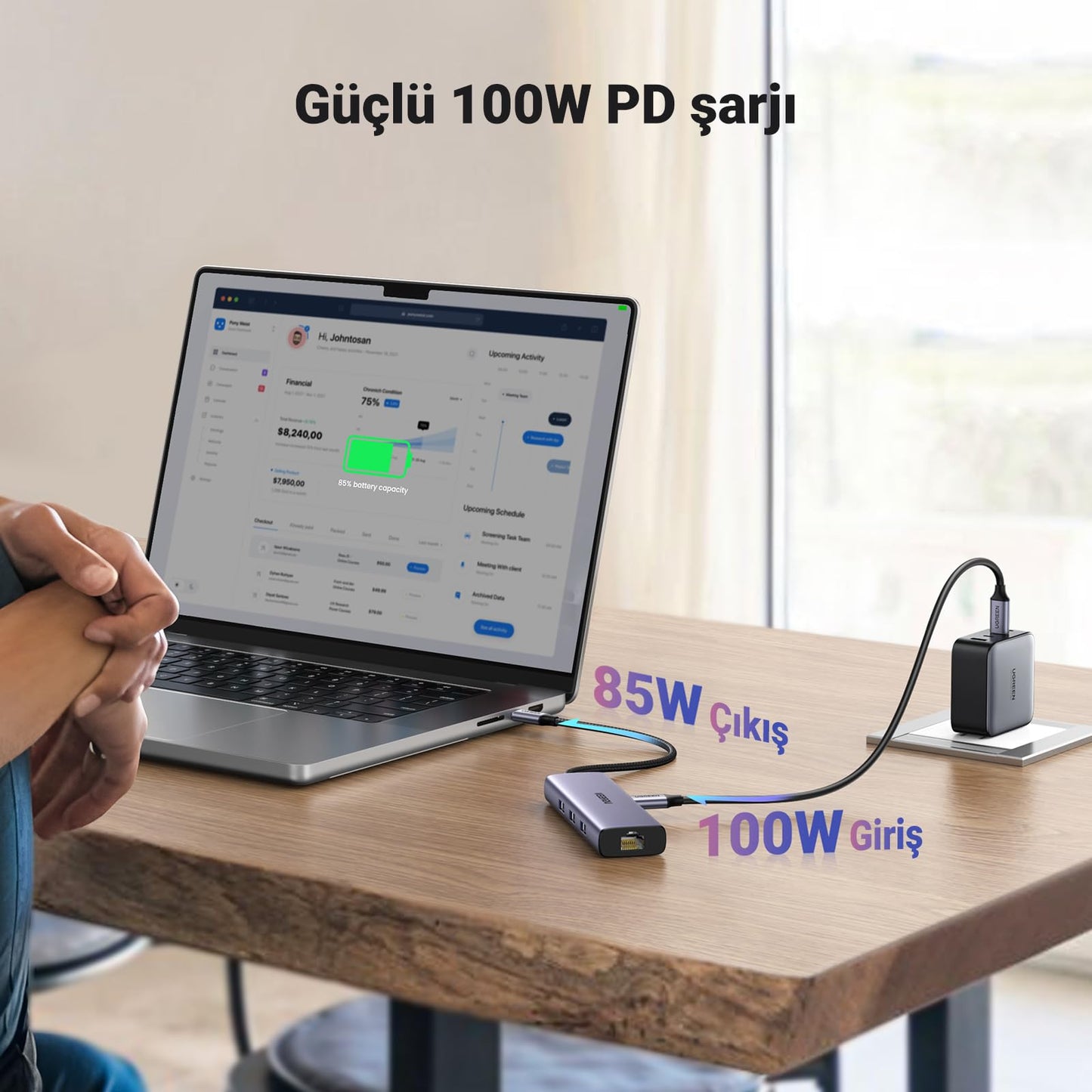 UGREEN 6’sı 1 Arada USB-C Hub (4K HDMI)