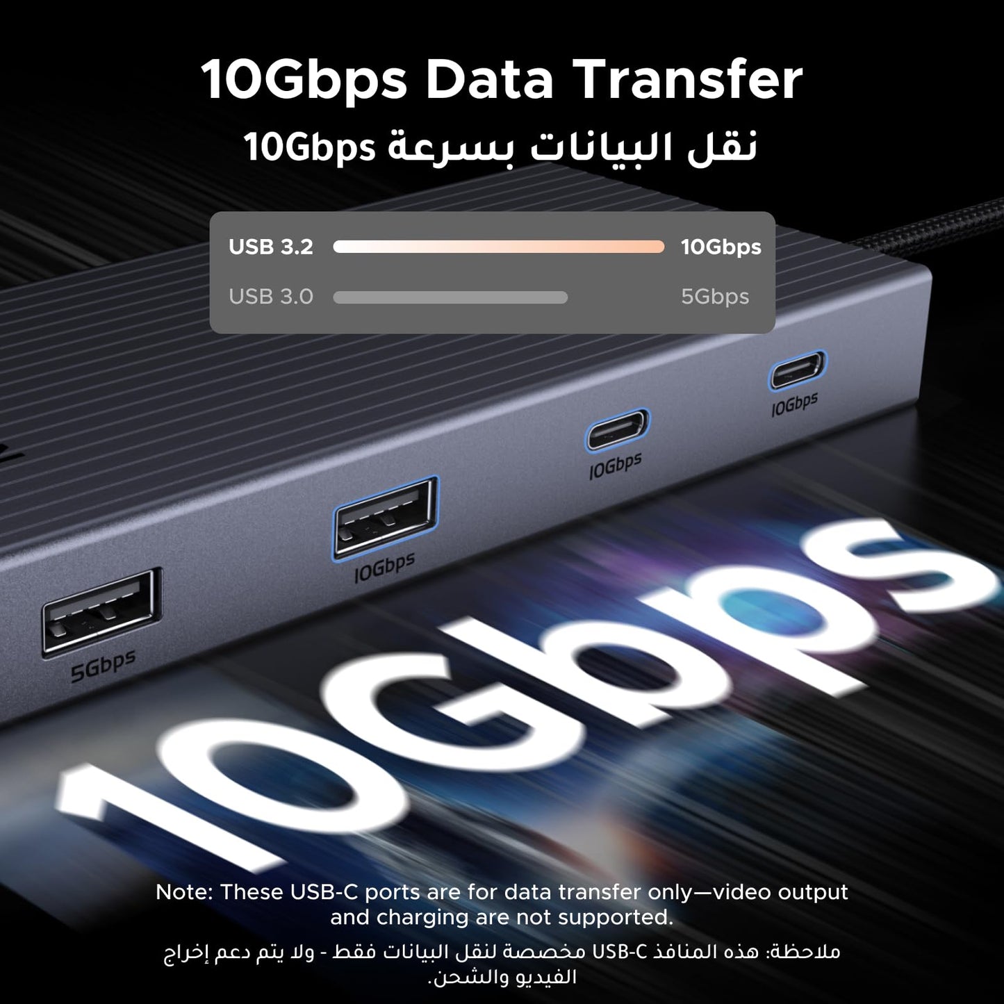 UGREEN Revodok Pro موزع USB-C ‏9 في 1