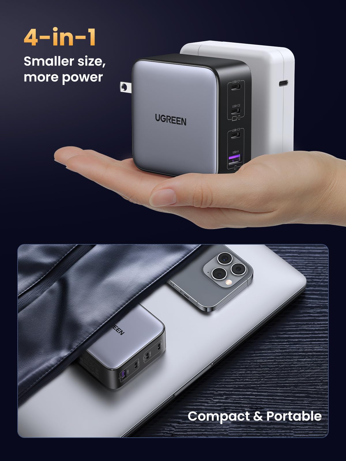 UGREEN Nexode 100W 4-Port Charger