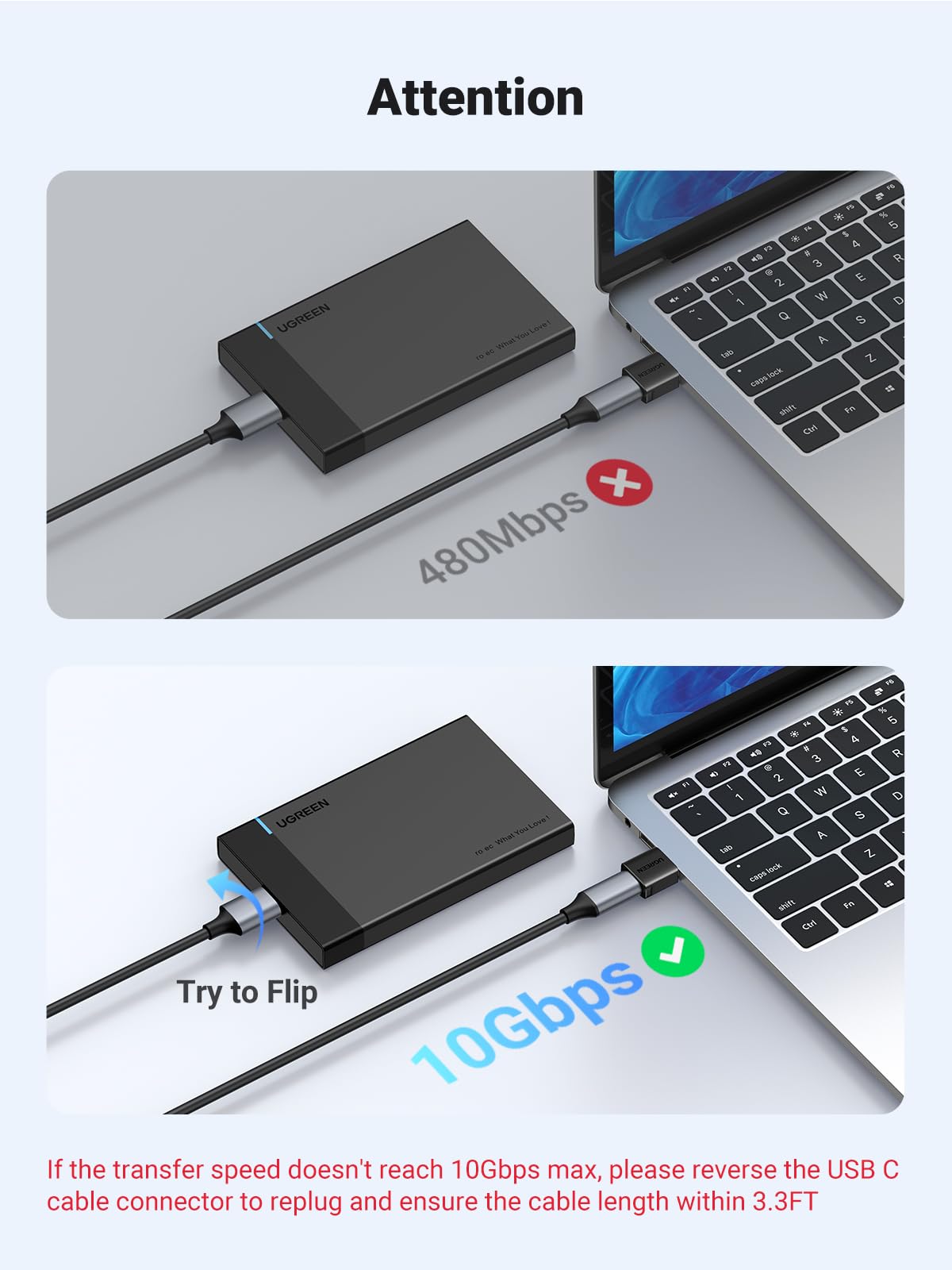 UGREEN USB to USB C Adapter 10Gbps – UGREEN Official Site