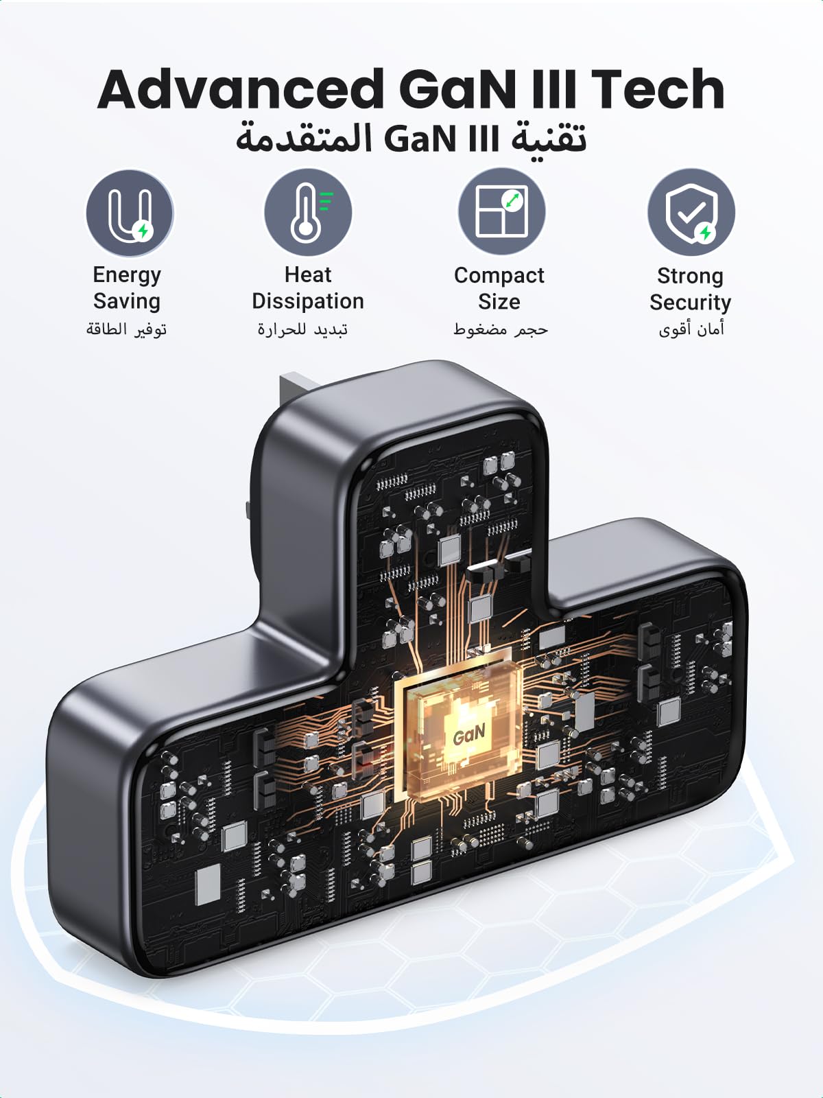 UGREEN Power Strip 6 in 1 (3AC, 2A1C)