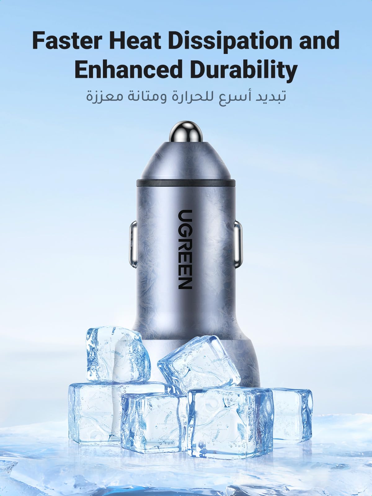 UGREEN Car Charger Fast Charging PD 60W (2C)