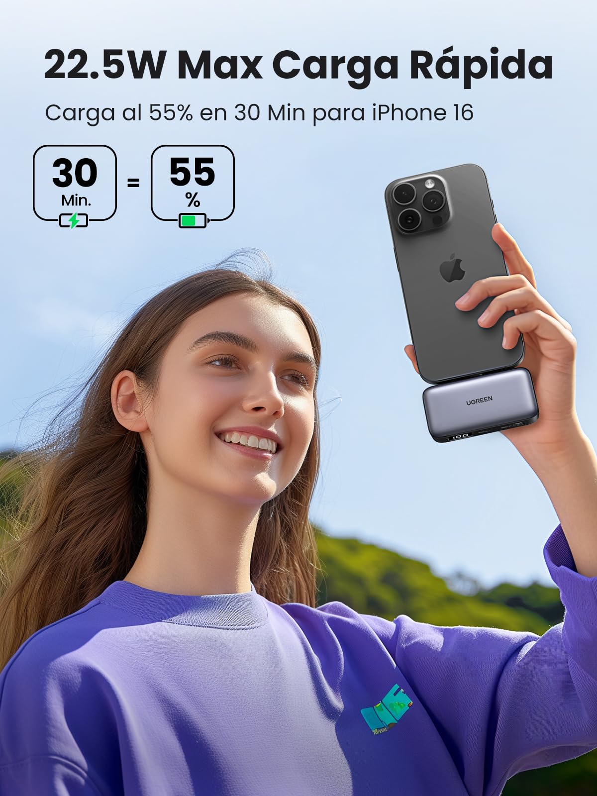 UGREEN Nexode Power Bank Mini 5000mAh 20W 2C