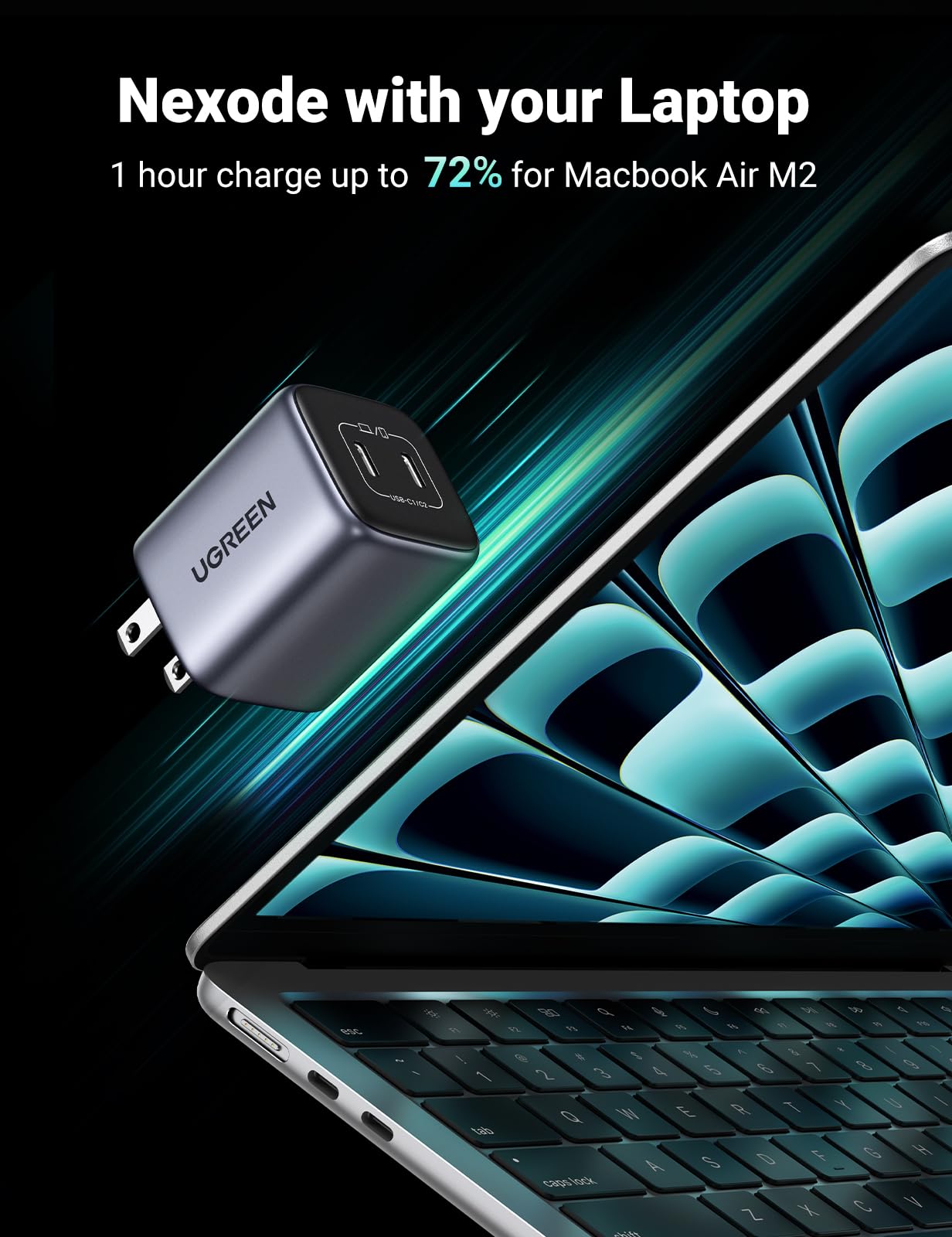 UGREEN Nexode 45W 2-Port Charger – UGREEN Official Site