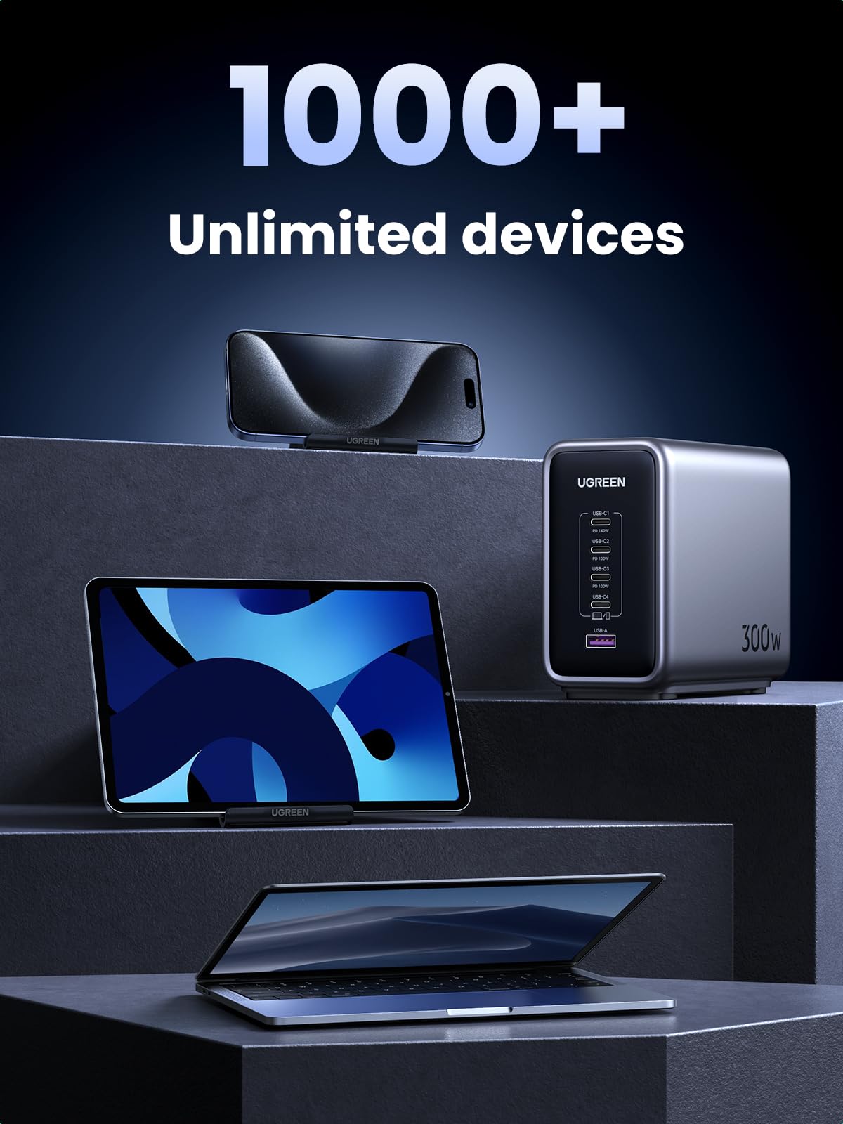 UGREEN Nexode Sạc Để Bàn 5 Cổng 300W