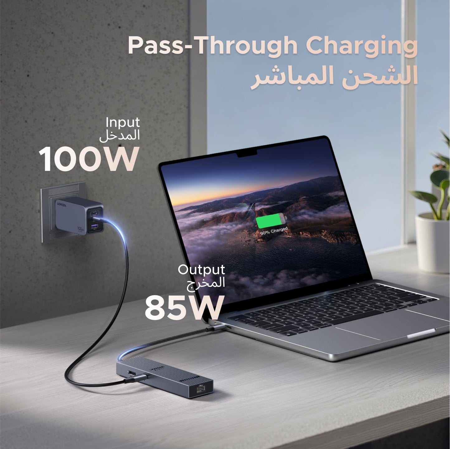 UGREEN Revodok Pro 1061 موزع USB-C ‏6 في 1
