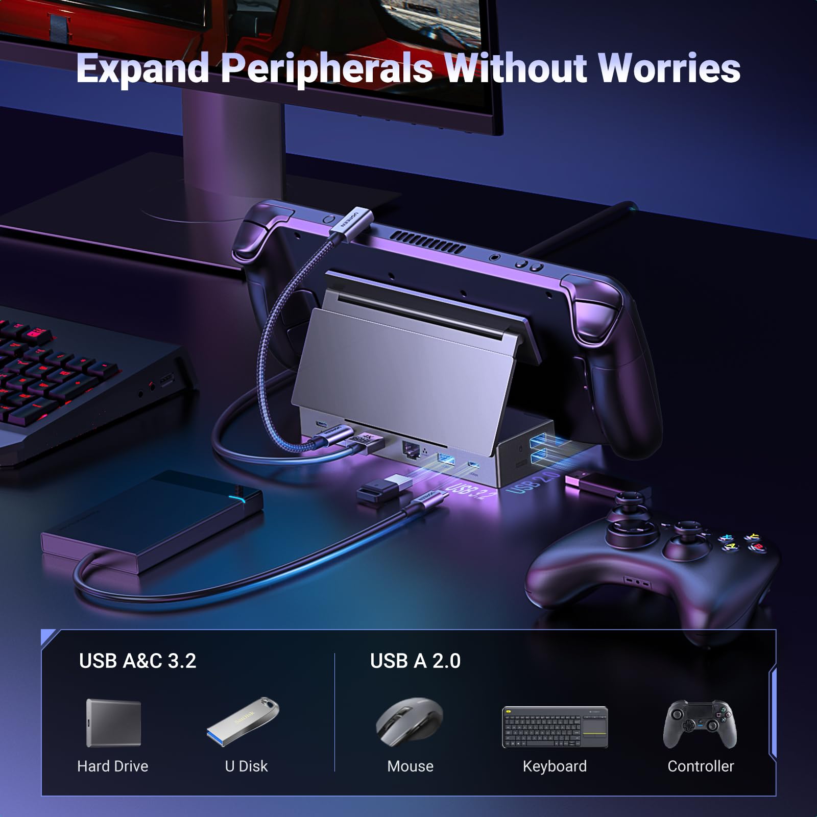 UGREEN 9-in-1 Steam Deck Docking Station – UGREEN Official Site
