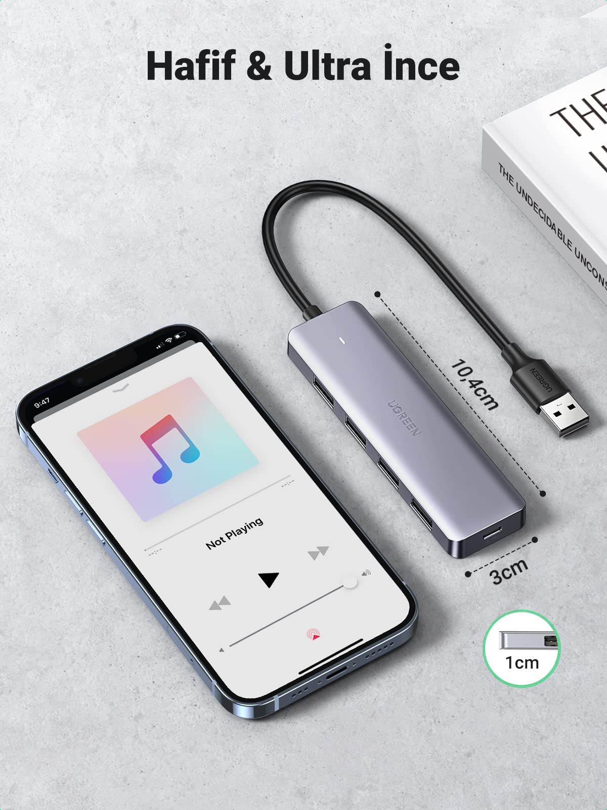 UGREEN 5’i 1 Arada USB-C 3.0 Hub