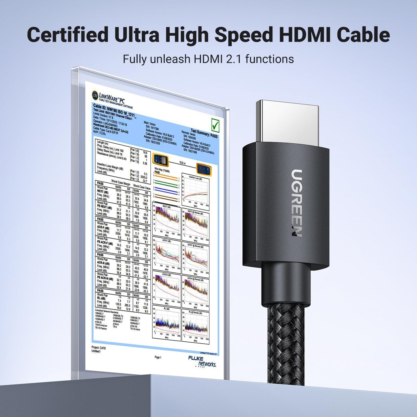 UGREEN 8K@60Hz Certified HDMI 2.1 Cable
