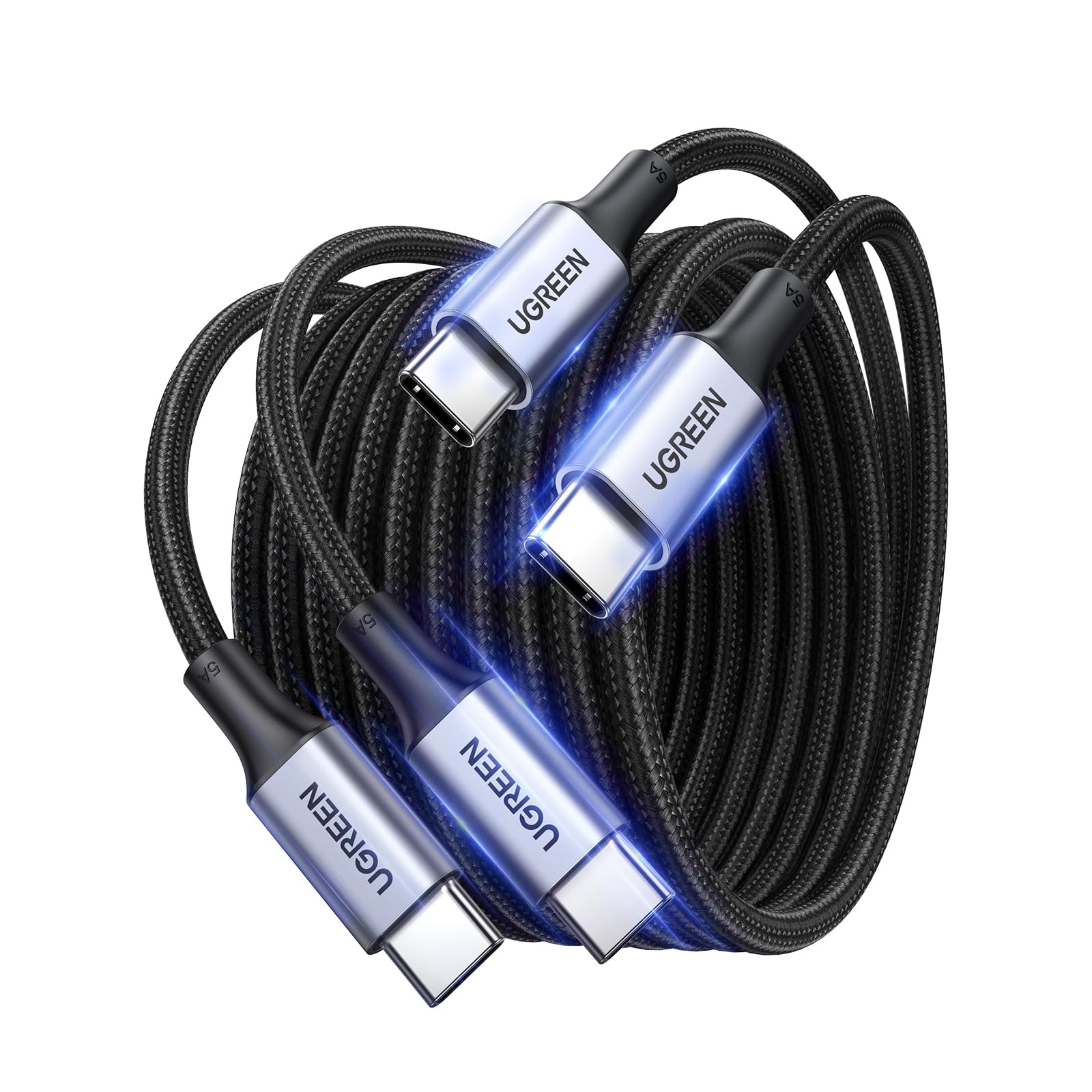 UGREEN كابل USB-C بقدرة 100 واط بطول 2 متر (عبوة 2)