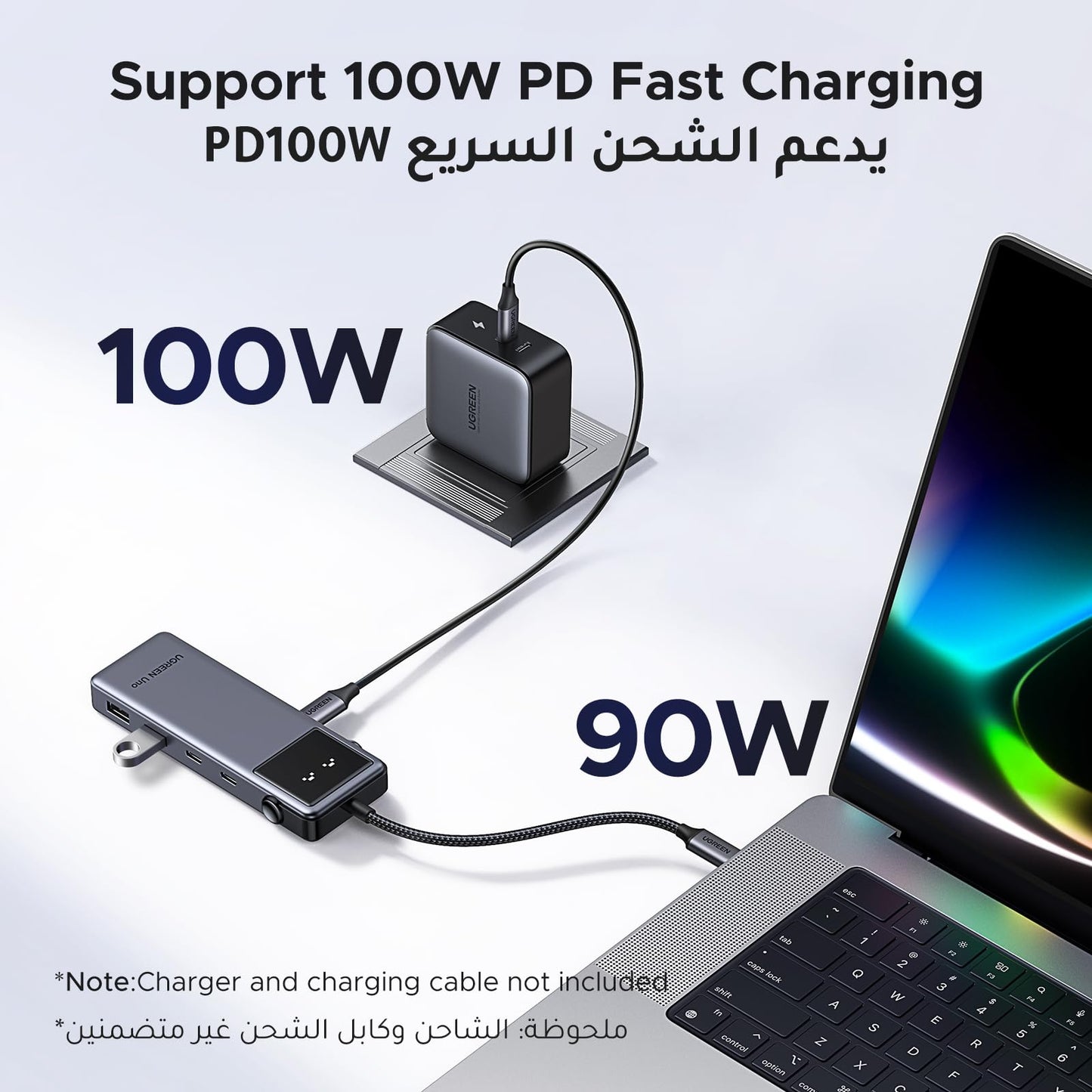 UGREEN Uno موزع USB-C ‏6 في 1