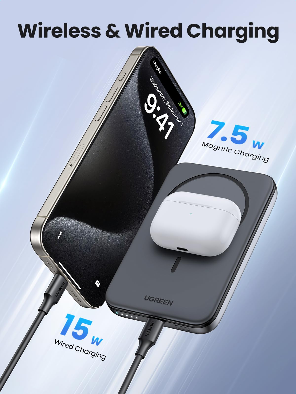 UGREEN Zapix Magsafe Power Bank 15W 5000mAh – UGREEN Official Site