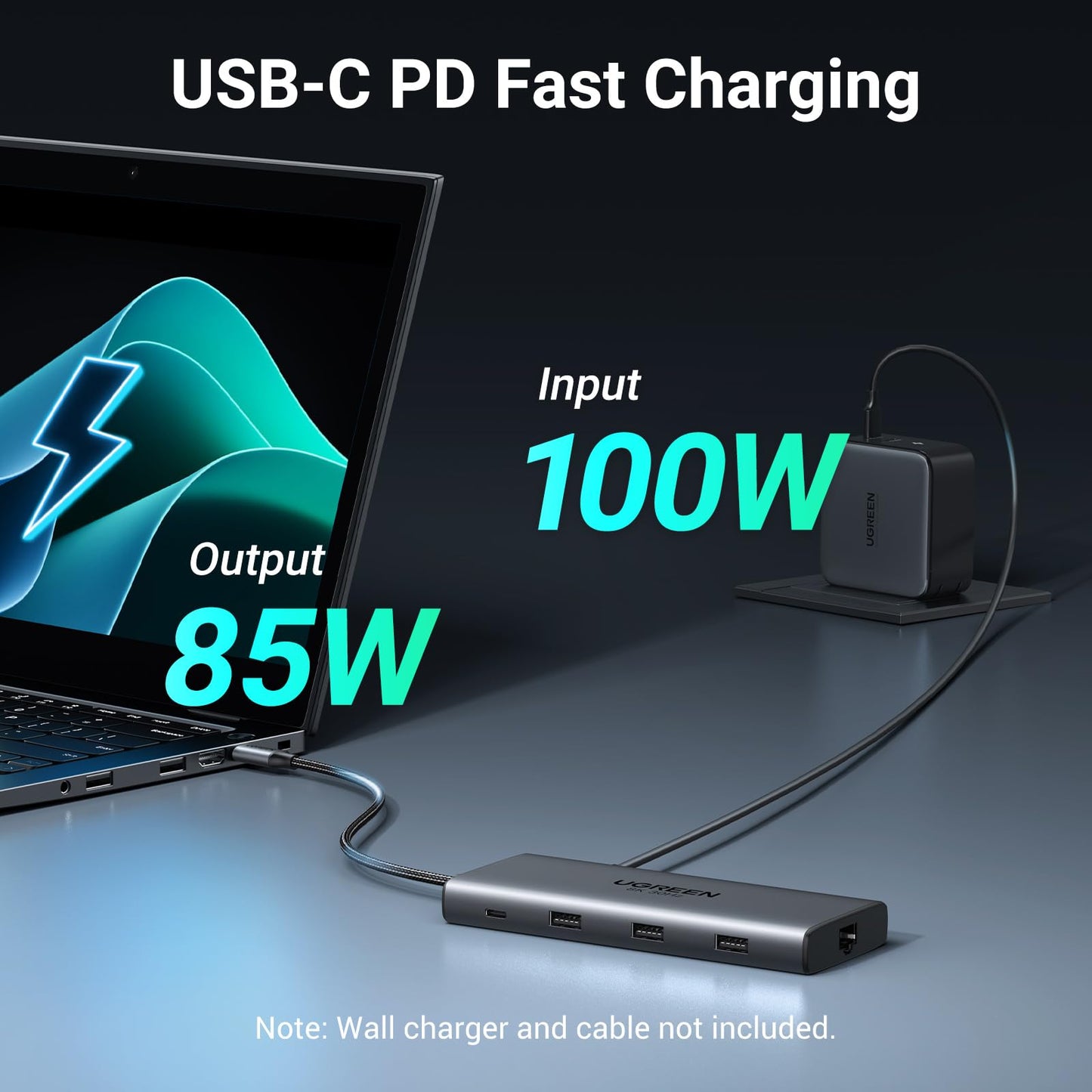 UGREEN Revodok Pro 210 موزع USB-C ‏10 في 1 (منفذ 4K@60Hz ×1، منفذ 8K@30Hz ×1)