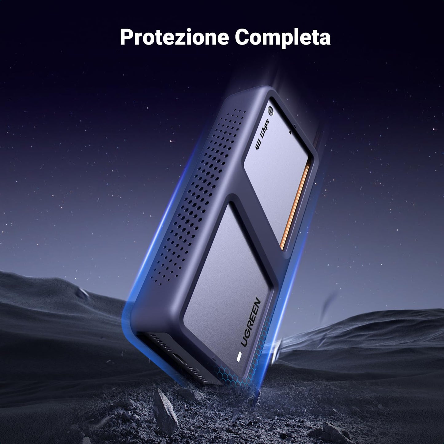 UGREEN Case SSD M.2 NVMe PCIe 40 Gbps, Enclosure Esterno Disco Rigido UASP TRIM USB 4.0