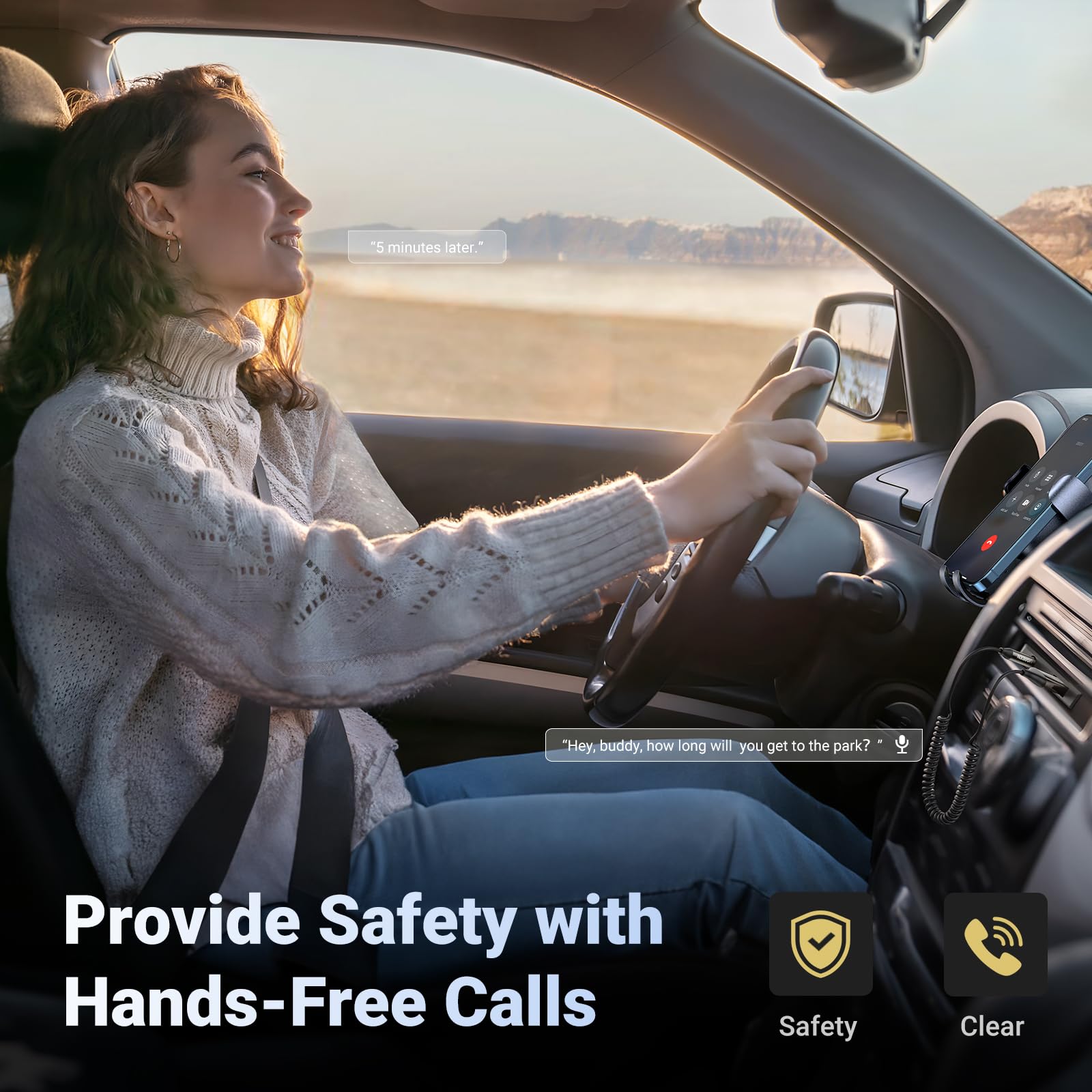 UGREEN Bluetooth 5.3 Receiver for Car