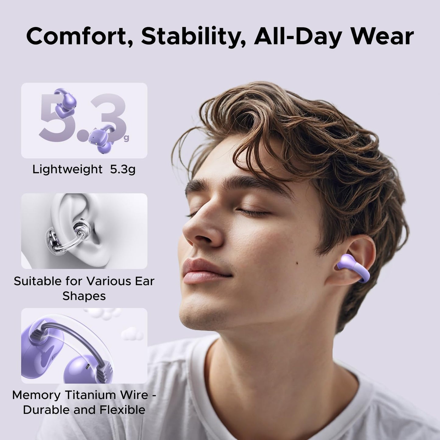 UGREEN Earbuds HiTune S3 True Wireless Purple