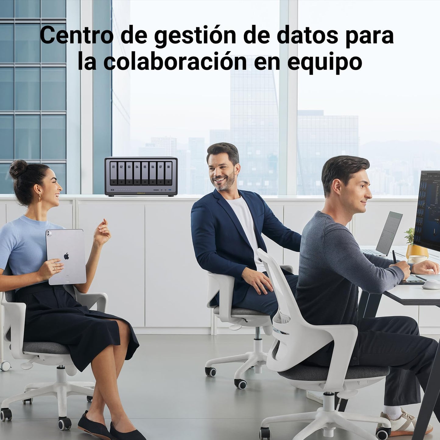 UGREEN NASync DXP8800 Plus, NAS de escritorio de 8 bahías, CPU Intel i5 1235u de 10 núcleos