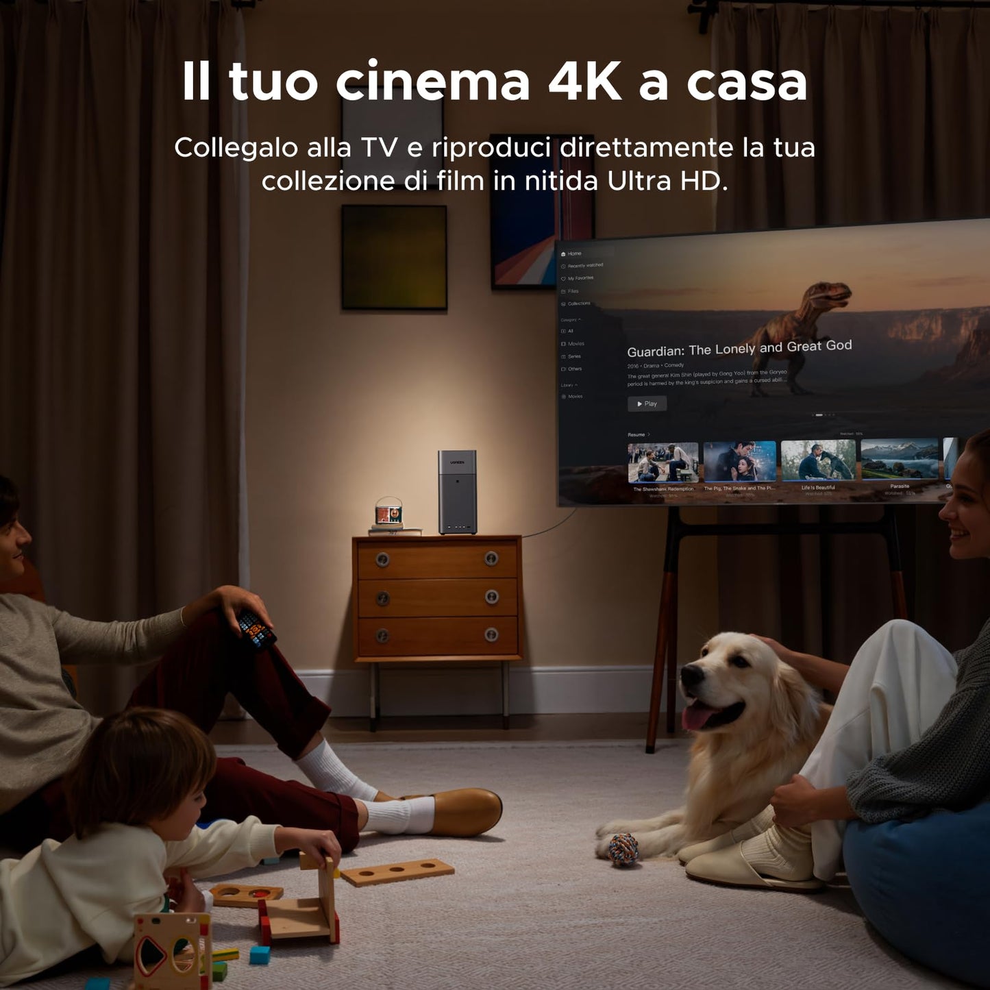 UGREEN NASync DH2300 NAS desktop a 2 alloggiamenti, LAN 1 GbE, 4 GB RAM, connessione NFC One-Touch