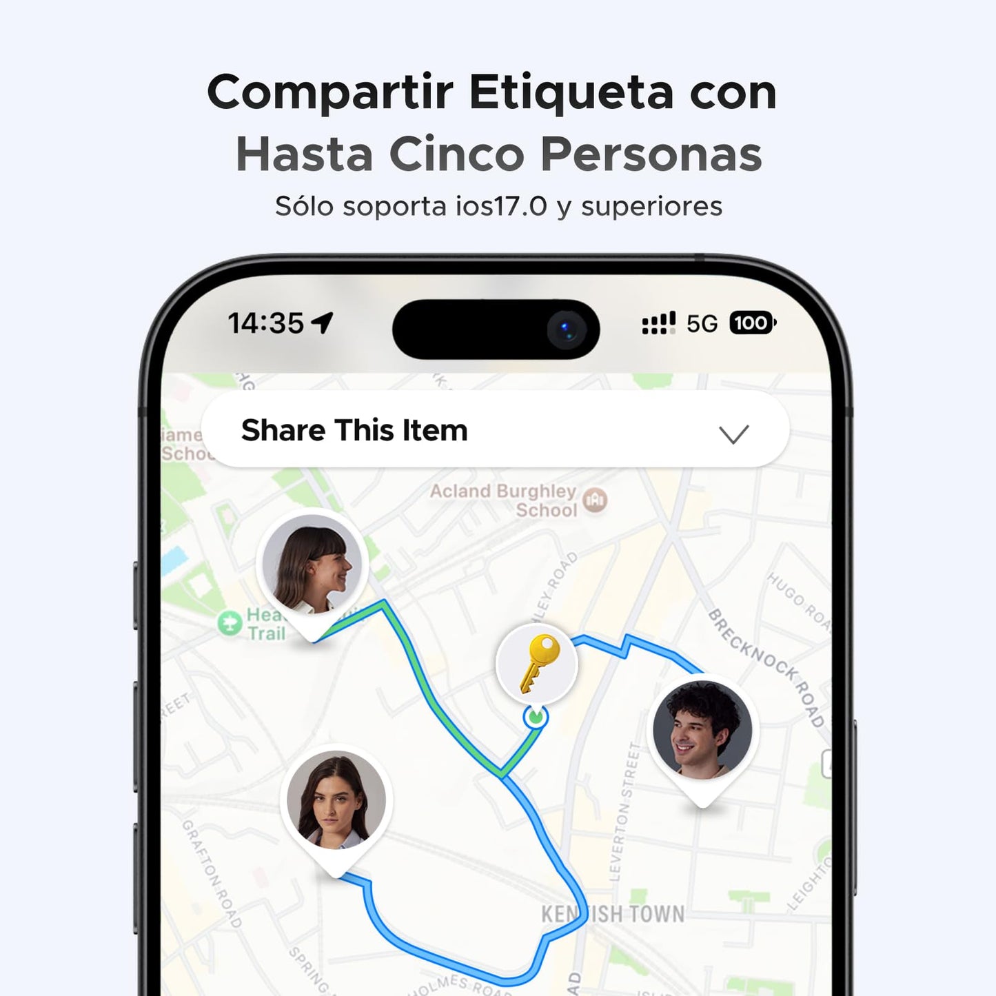 UGREEN FineTrack Smart Finder Localizador Bluetooth SmartTag Tracker Soporte iOS Rastreador 