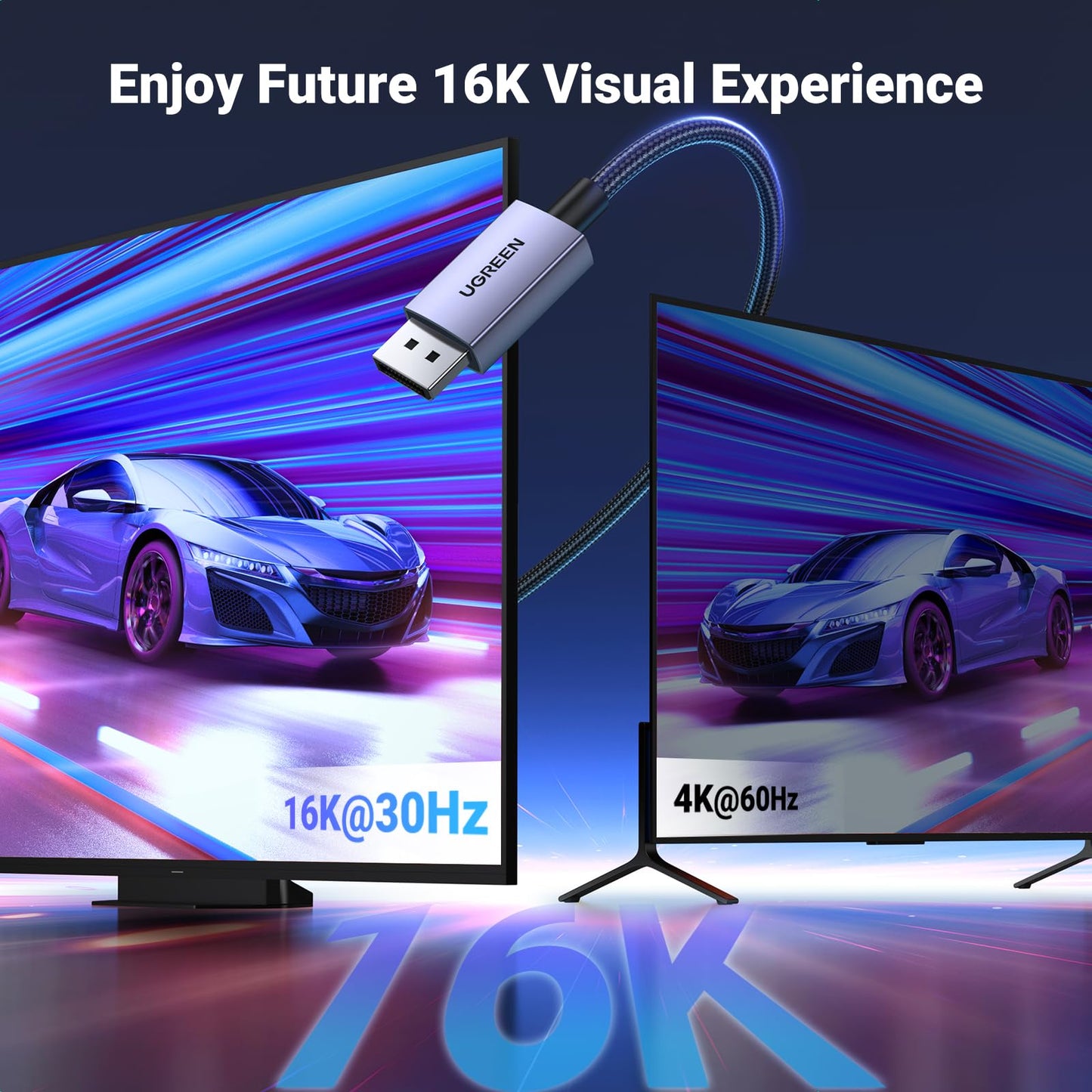 UGREEN 16K@30Hz DisplayPort to HDMI Cable