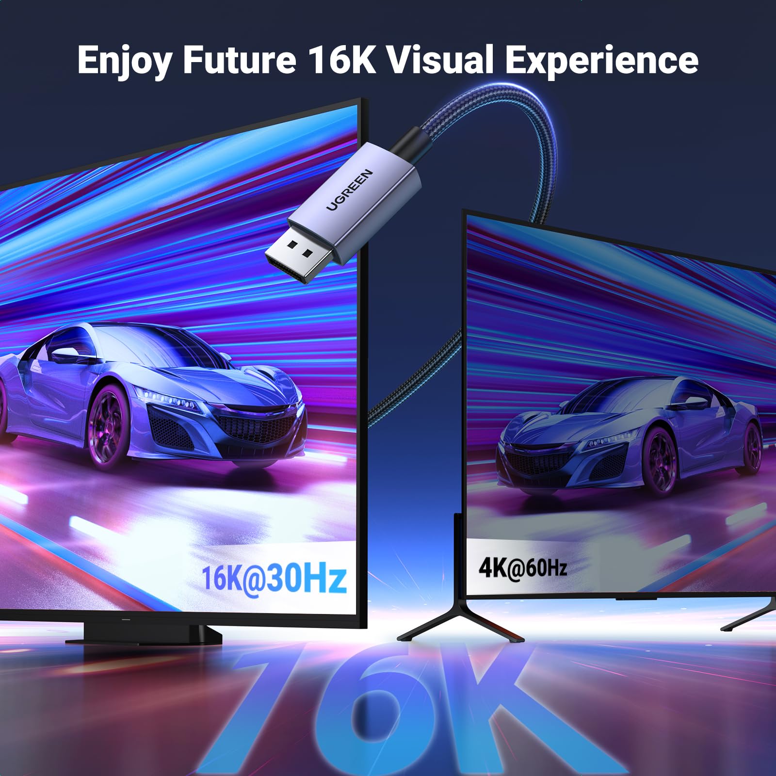 UGREEN 16K@30Hz DisplayPort to HDMI Cable