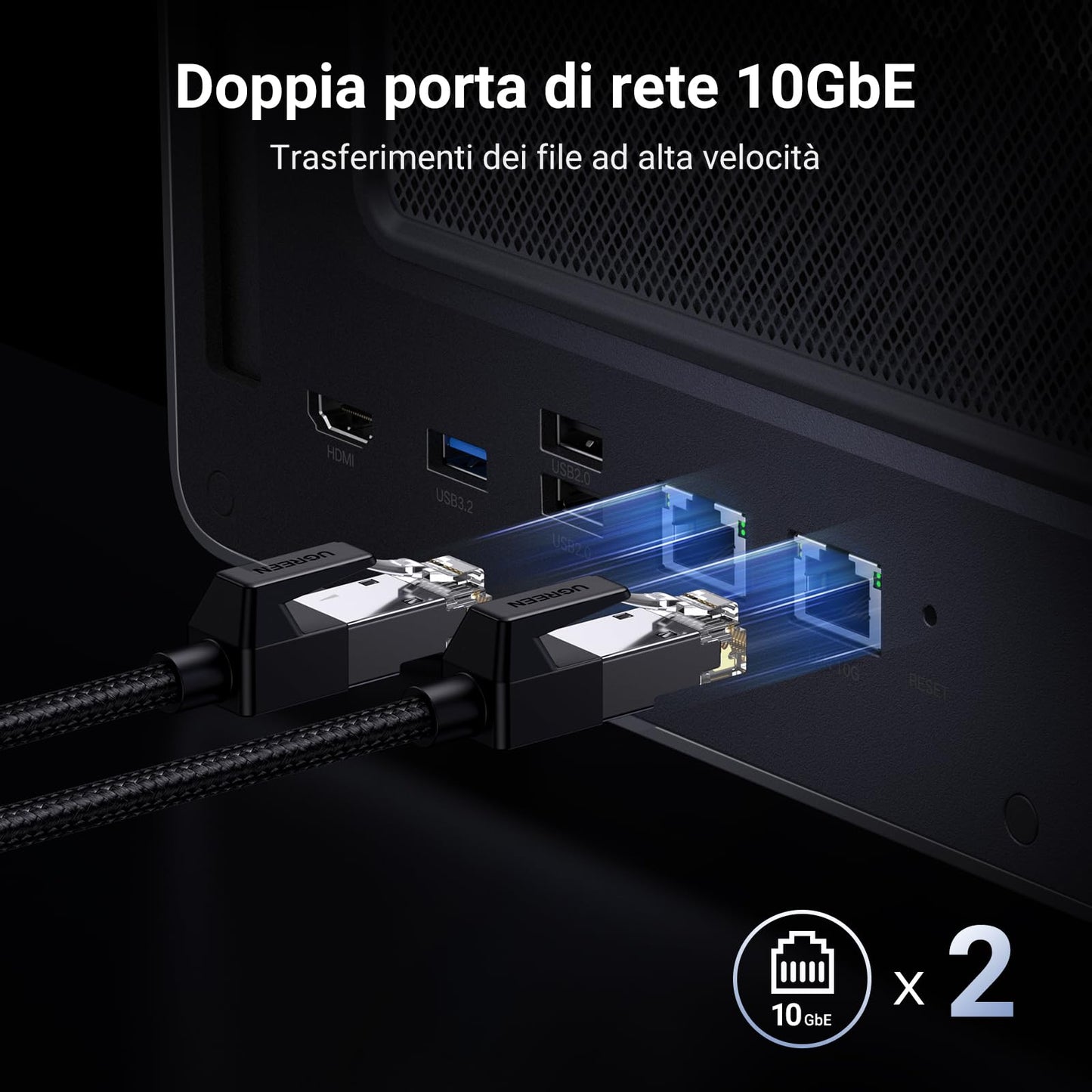 UGREEN NASync DXP8800 Plus 8-Bay Desktop NAS, CPU Intel i5 1235u 10-Core