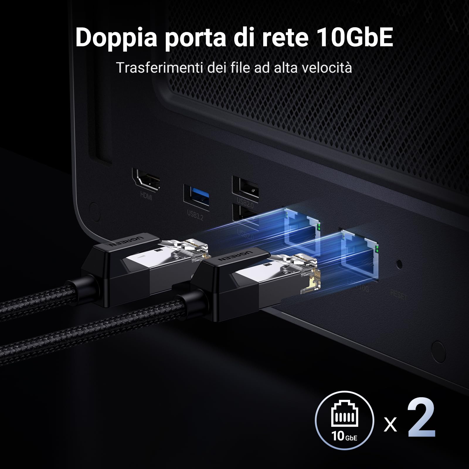 UGREEN NASync DXP8800 Plus 8-Bay Desktop NAS, CPU Intel i5 1235u 10-Core