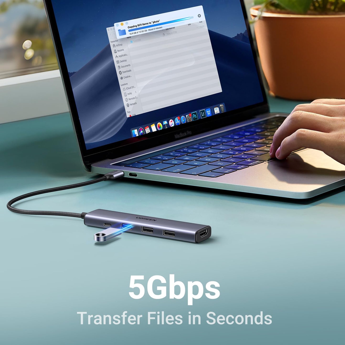 UGREEN 5’i 1 Arada USB-C Hub (4K HDMI)