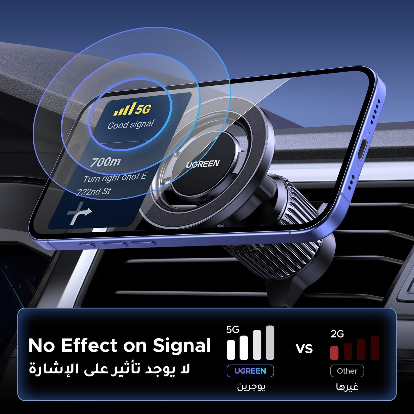 UGREEN حامل سيارة Magsafe