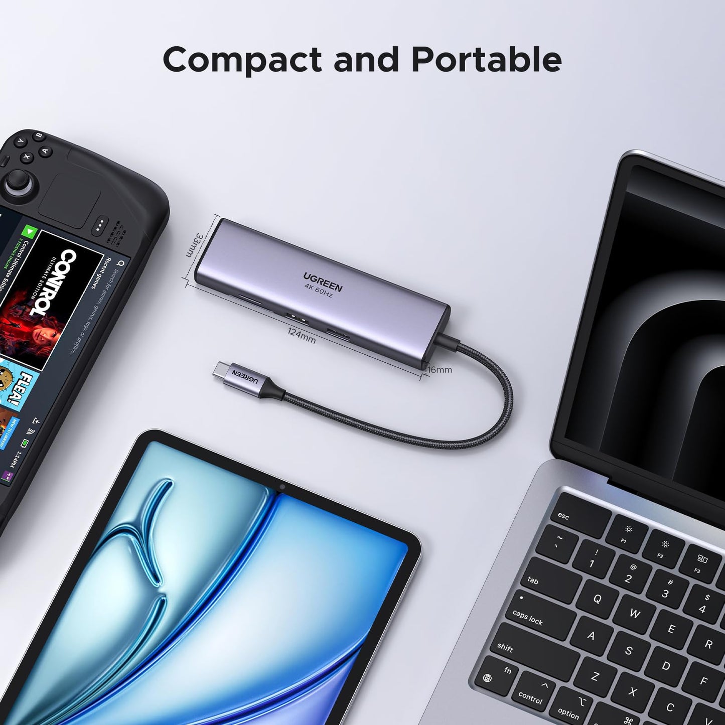 UGREEN Revodok USB-C Hub 7-in-1 (Ethernet and Card Reader )