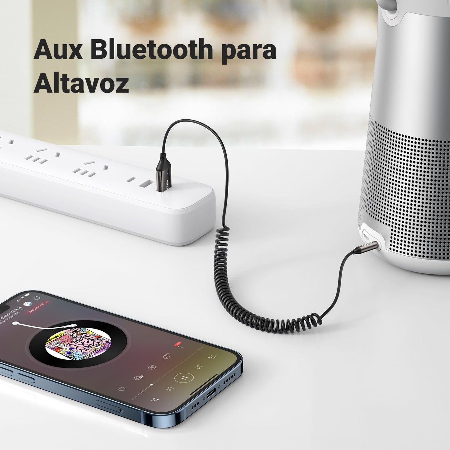 UGREEN Receptor Bluetooth 5.4 Adaptador Jack 3.5mm