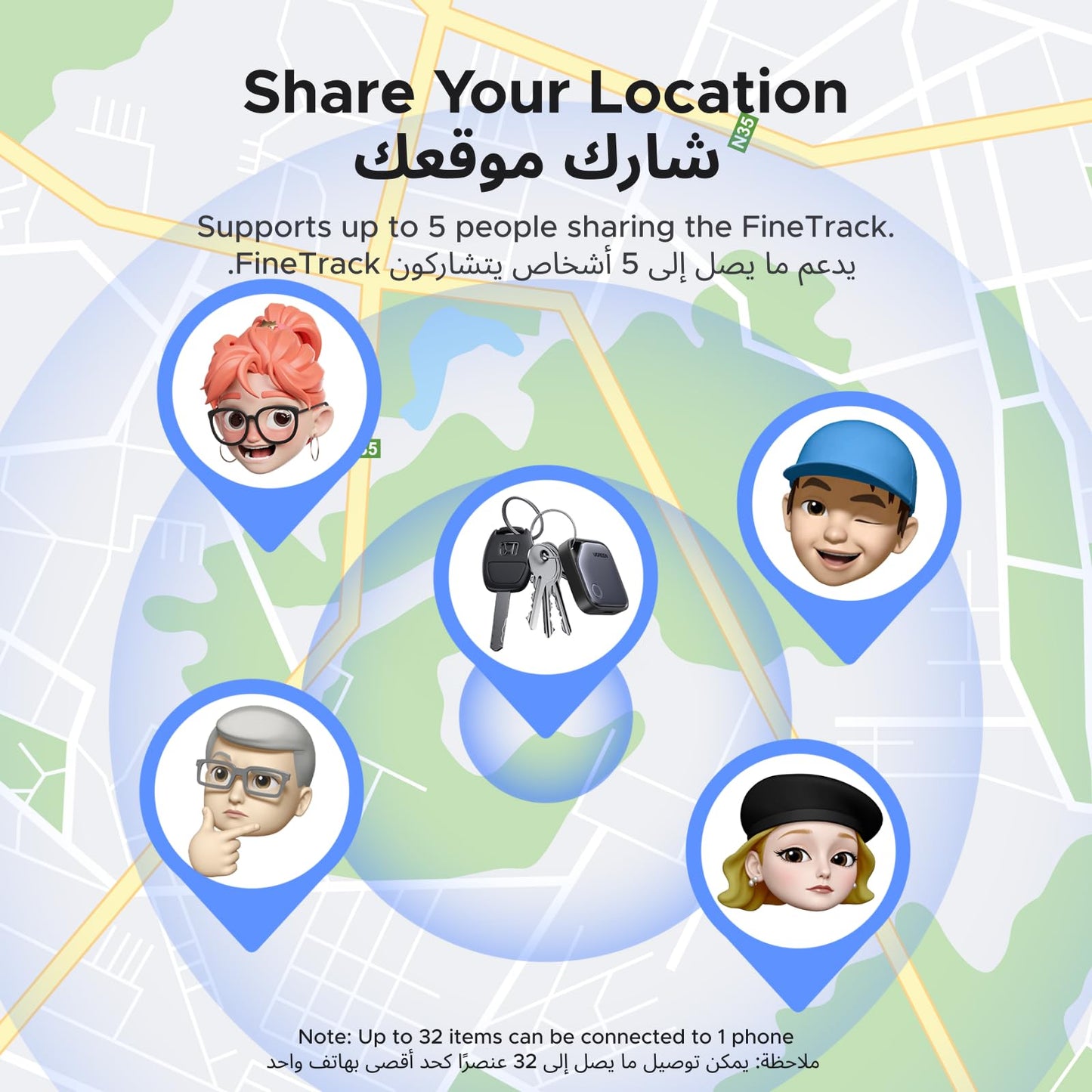 UGREEN FineTrack متتبع ذكي عبوة 4