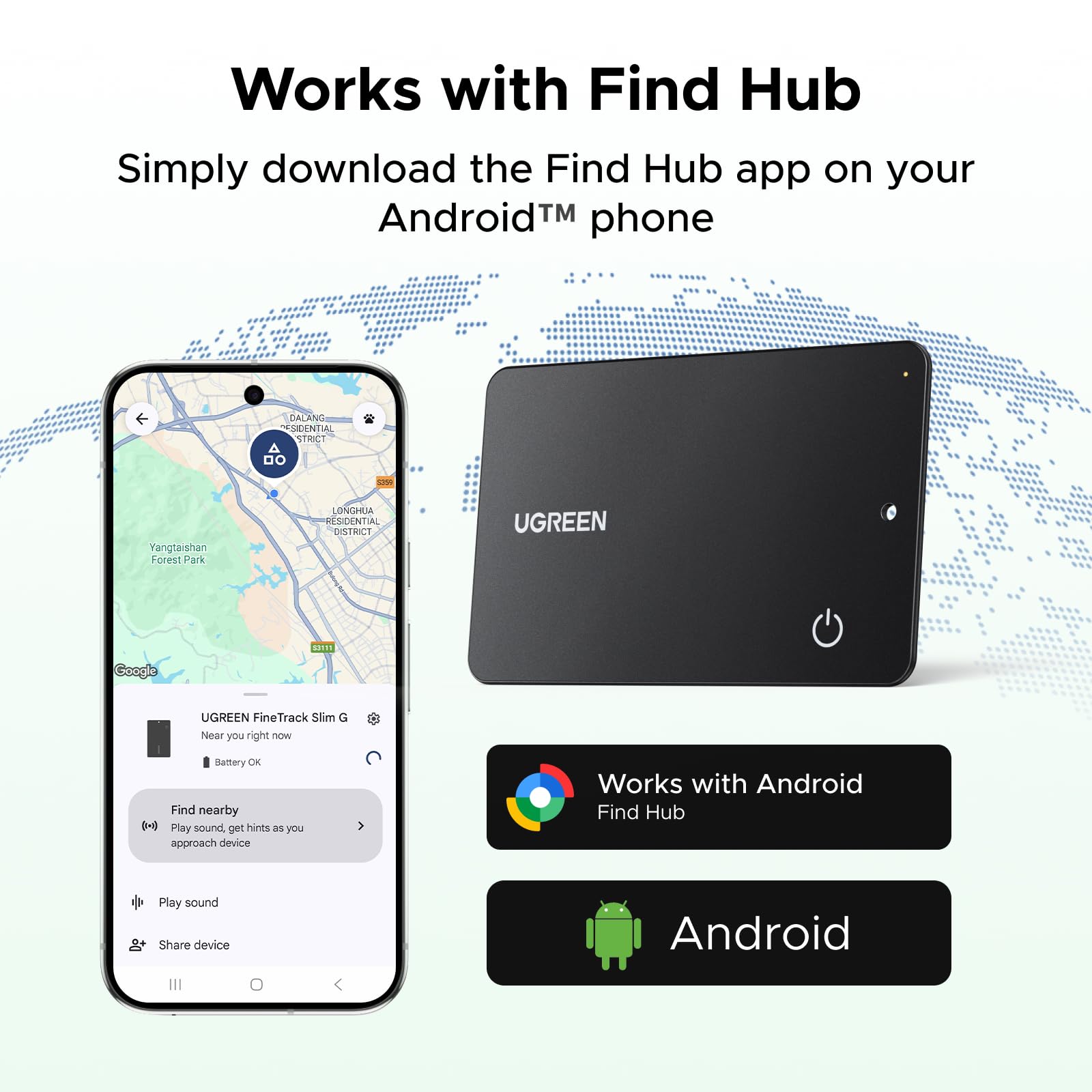 UGREEN FineTrack Slim G with Google Find Hub (Android Only)