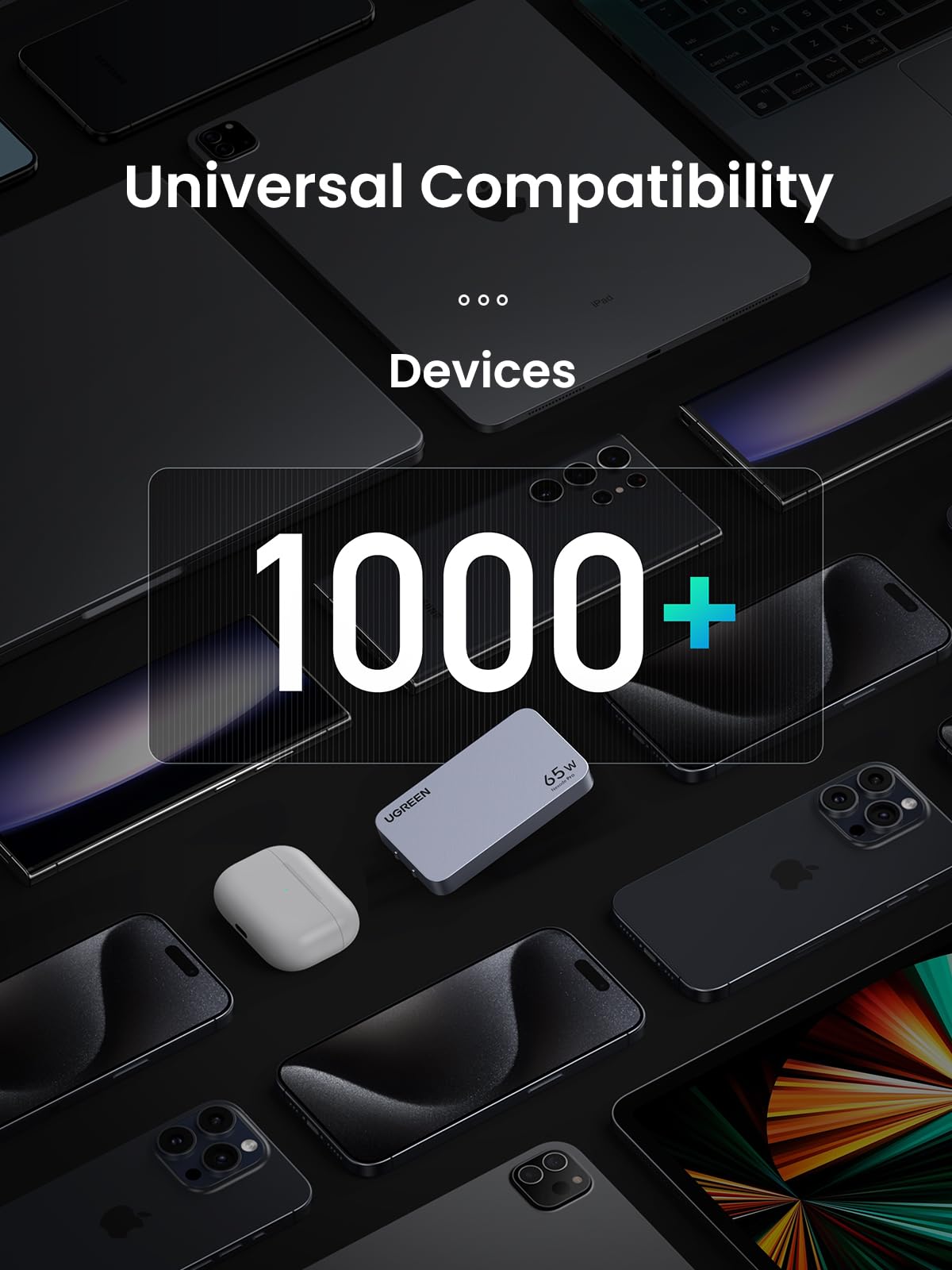 UGREEN Nexode Pro 65W 3-Port Charger