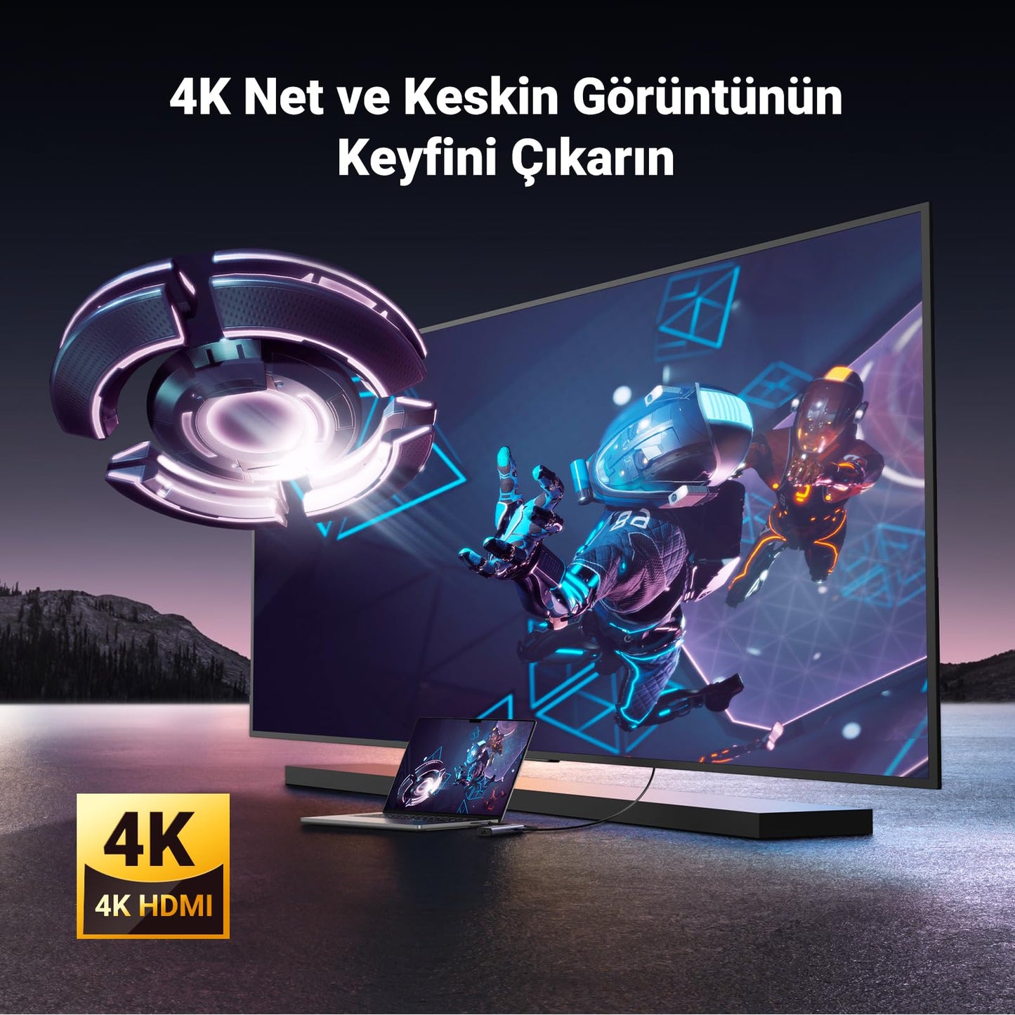 UGREEN 6’sı 1 Arada USB-C Hub (4K HDMI)